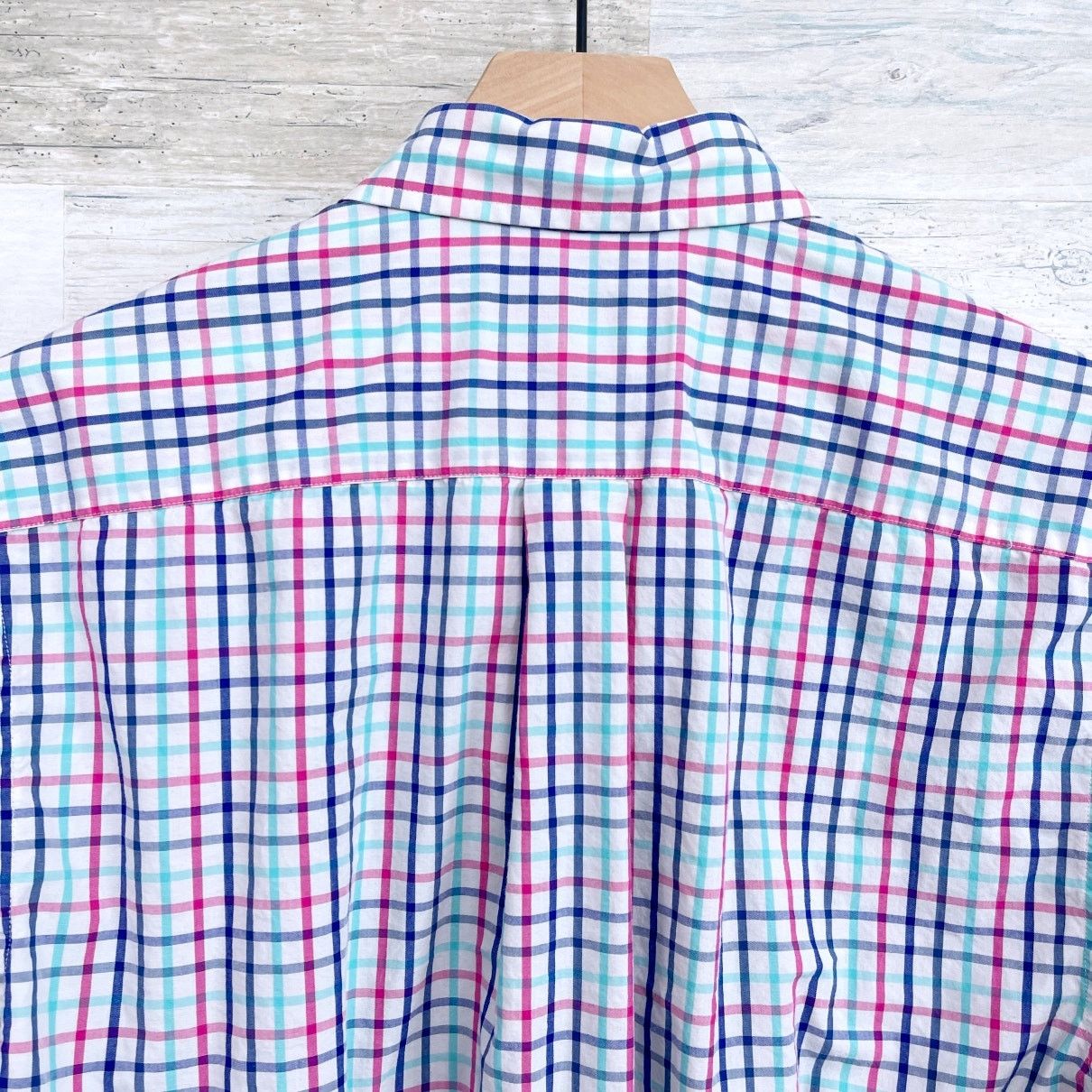 Vineyard Vines Vineyard Vines Slim Fit Whale Shirt Blue Pink Plaid Mens M Size US M / EU 48-50 / 2 - 4 Thumbnail