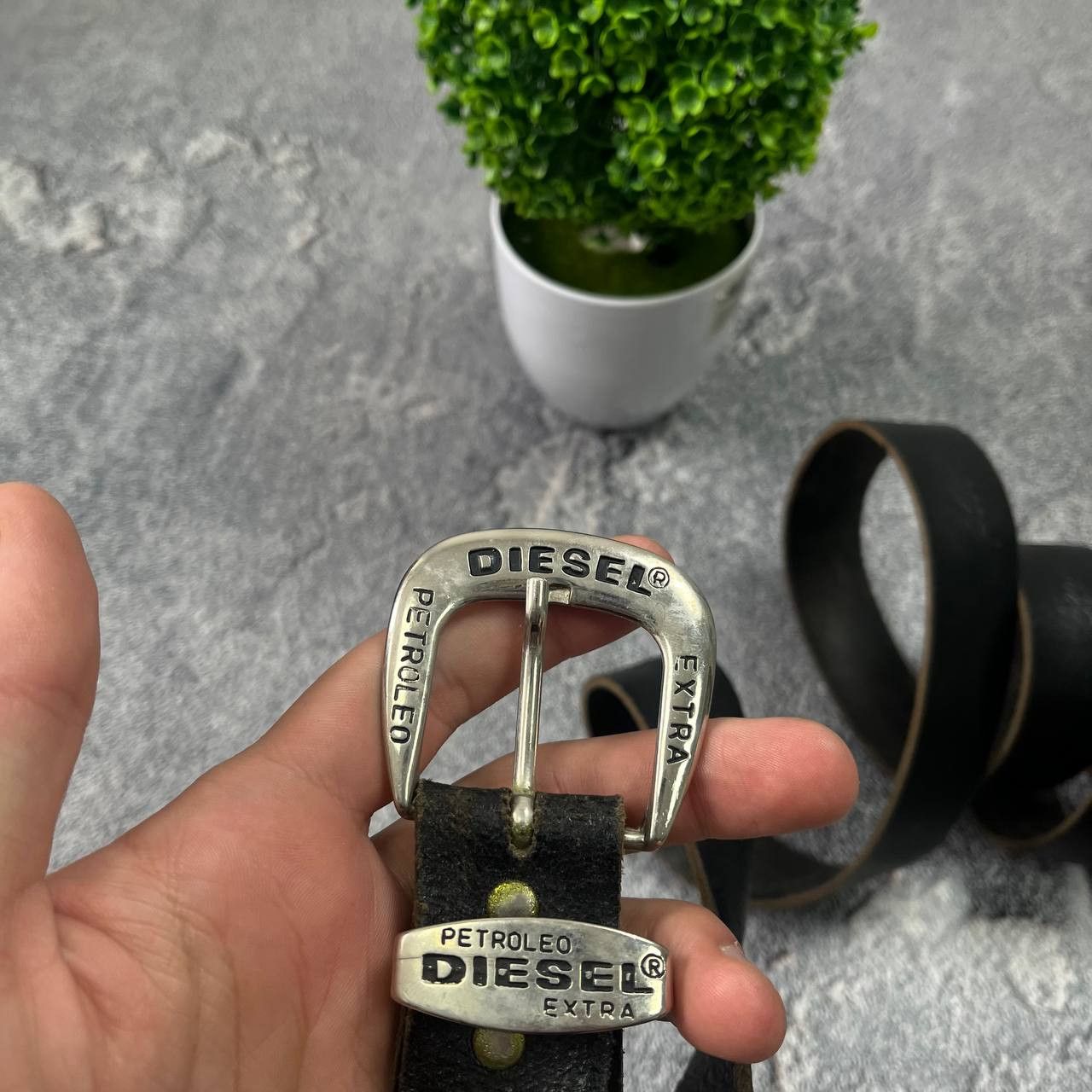 Diesel Vintage Diesel Leahet Belt Buckle Avantgarde Y2K Style Size ONE SIZE - 14 Thumbnail