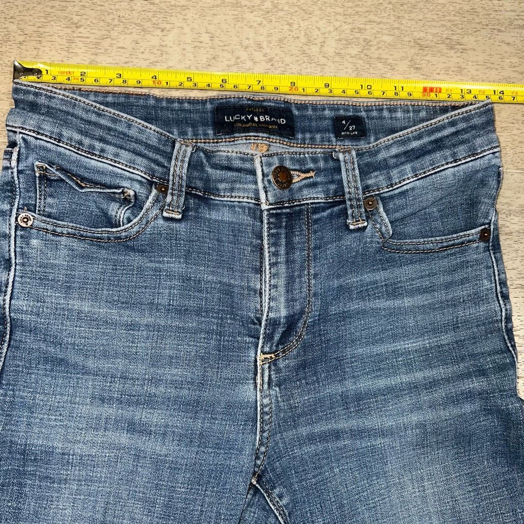 Lucky Brand Ava Skinny Mid-Rise Jeans, Light Fading Blue Den