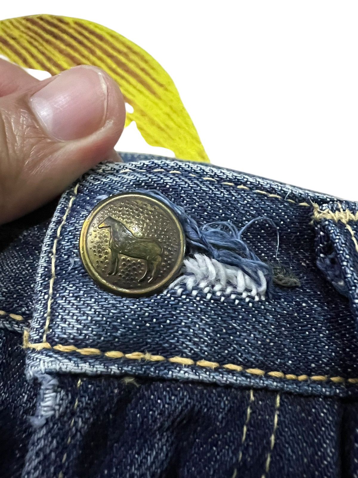 45rpm × If Six Was Nine × Le Grande Bleu (L.G.B.) Vintage 90’s Style 45rpm Distress Jeans Very Rare Size US 28 / EU 44 - 11 Thumbnail