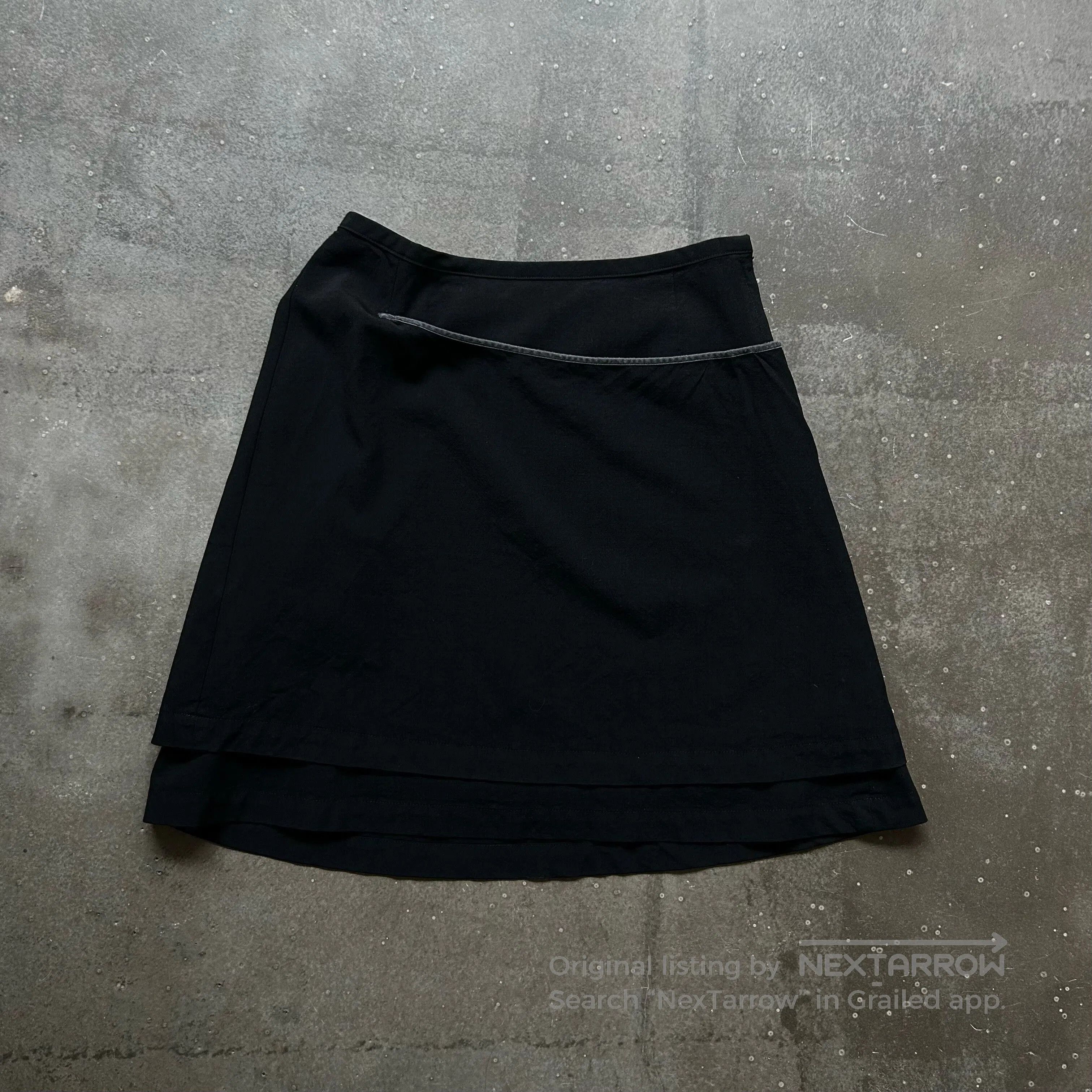 Tricot Comme des Garcons comme des garcons asymmetric black skirt. Size 22" - 7 Thumbnail
