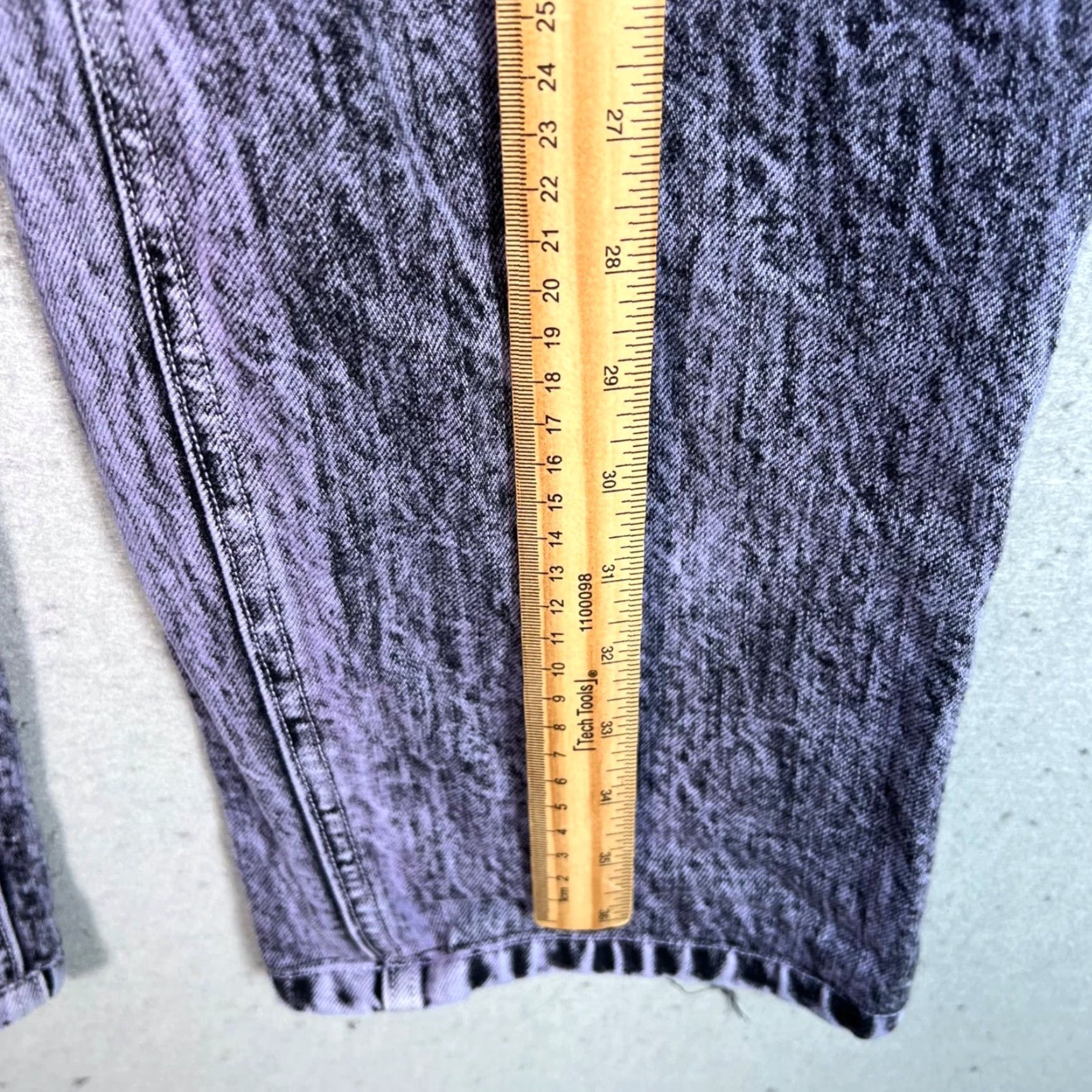 Rachel Comey Rachel Comey High-Waisted Purple Acid Wash Jeans Women's Size 24 Cotton Blend Size 42" / US 20 - 5 Thumbnail