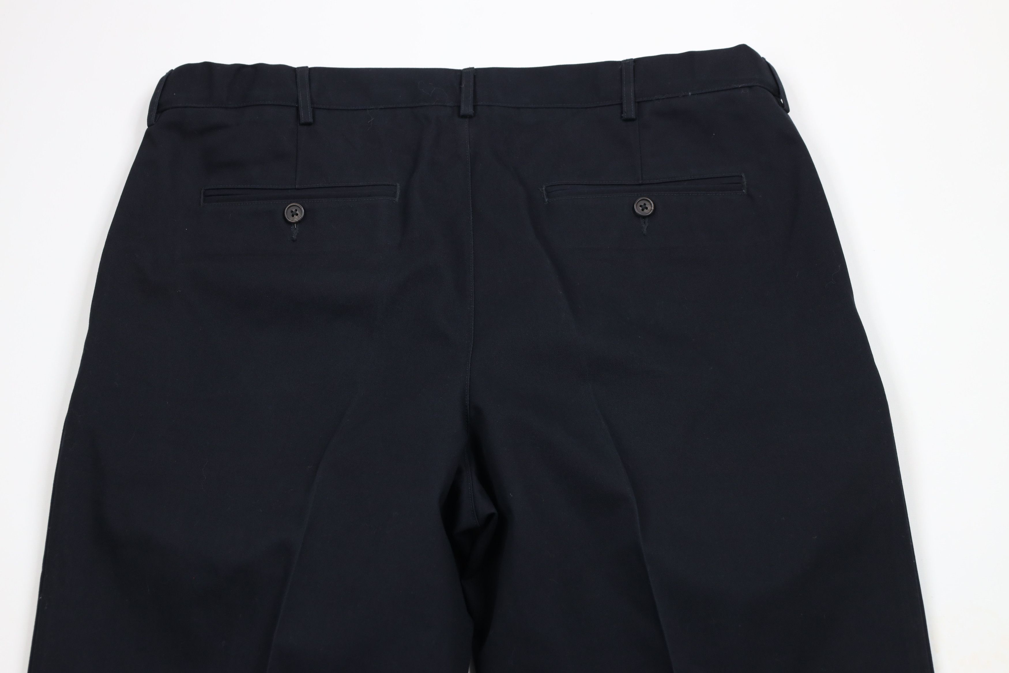 Lands' End × Vintage Vintage 90s Lands End Cotton Pleated Cuffed Chino Pants Size US 38 / EU 54 - 9 Thumbnail