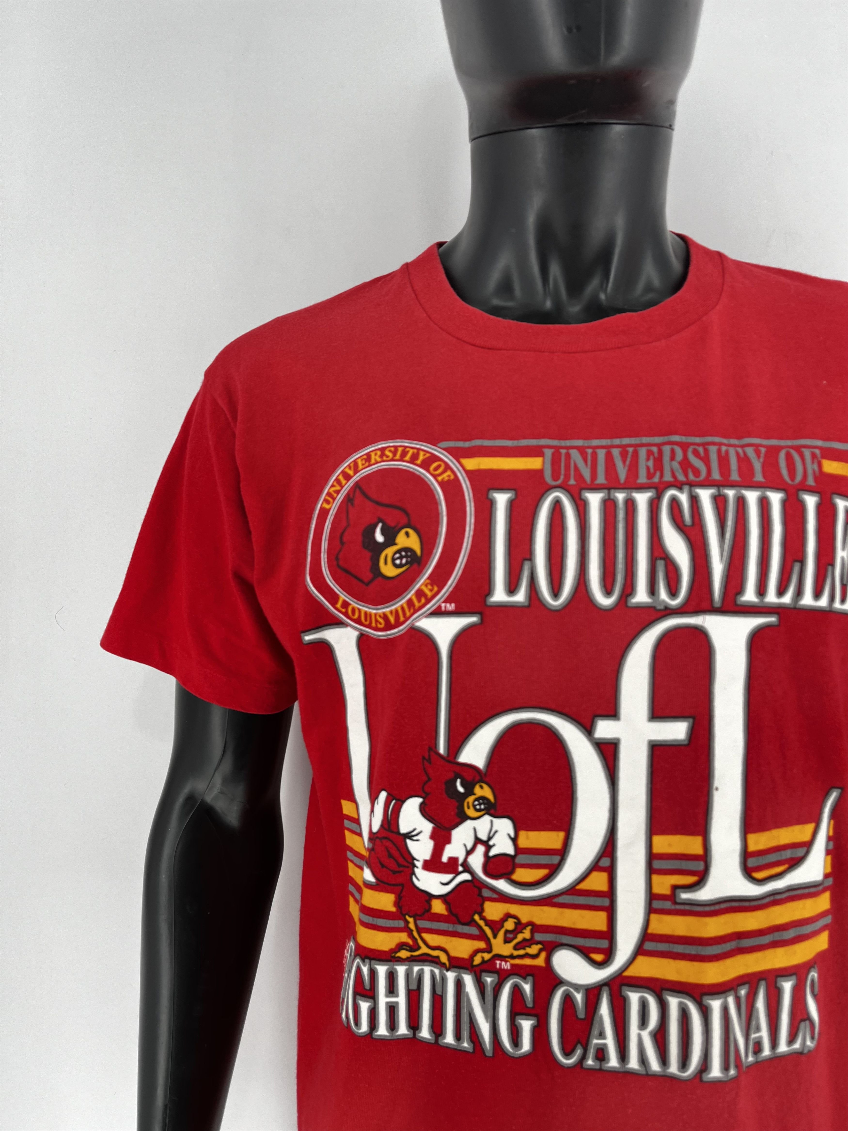 Japanese Brand Vintage Y2K Louisville Fighting Cardinals t-shirts Size US XL / EU 56 / 4 - 6 Thumbnail