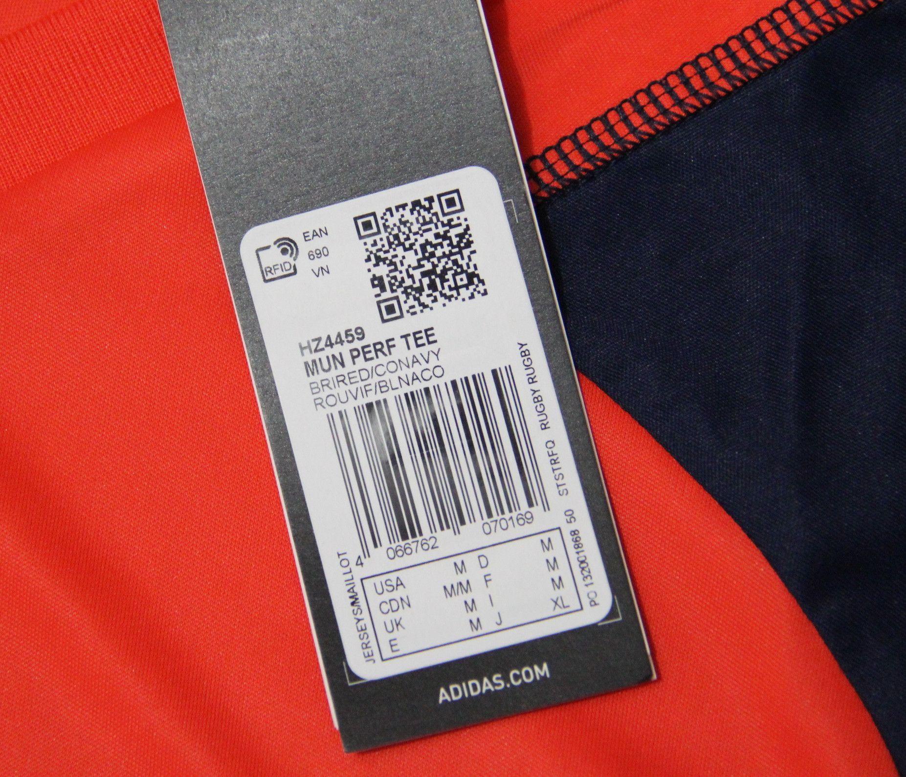Adidas adidas Adults Munster Performance T-Shirt HZ4459 SIZE M Size US M / EU 48-50 / 2 - 3 Thumbnail