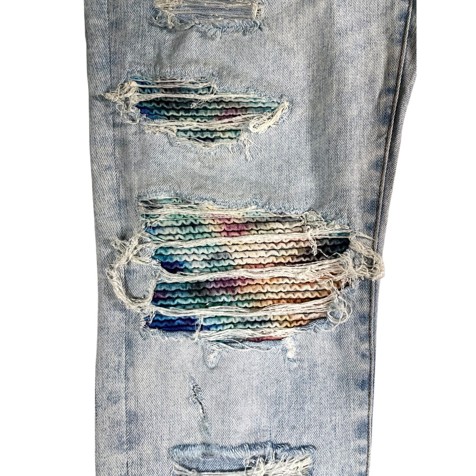 Amiri Amiri Multi MX1 Tie Dye & Light Wash Jeans Size US 34 / EU 50 - 4 Thumbnail