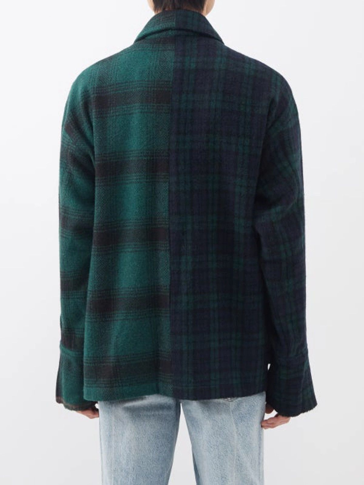 Greg Lauren Greg Lauren Hunter Shawl Collar Jacket - Green & Blue Plaid Size US L / EU 52-54 / 3 - 2 Thumbnail