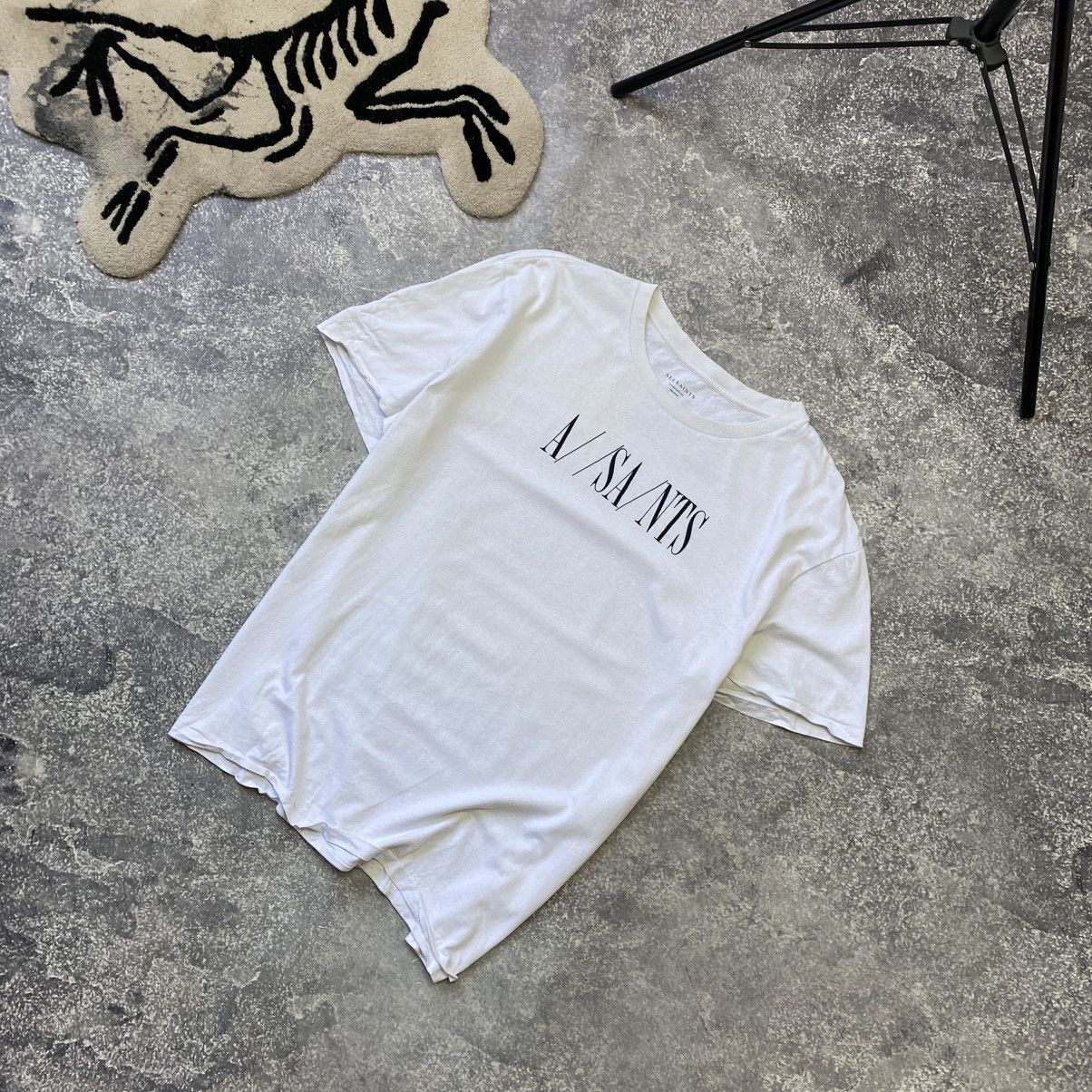 Allsaints Designer Allsaints Big Logo y2k luxury Streetwear tee Size US M / EU 48-50 / 2 - 1 Thumbnail
