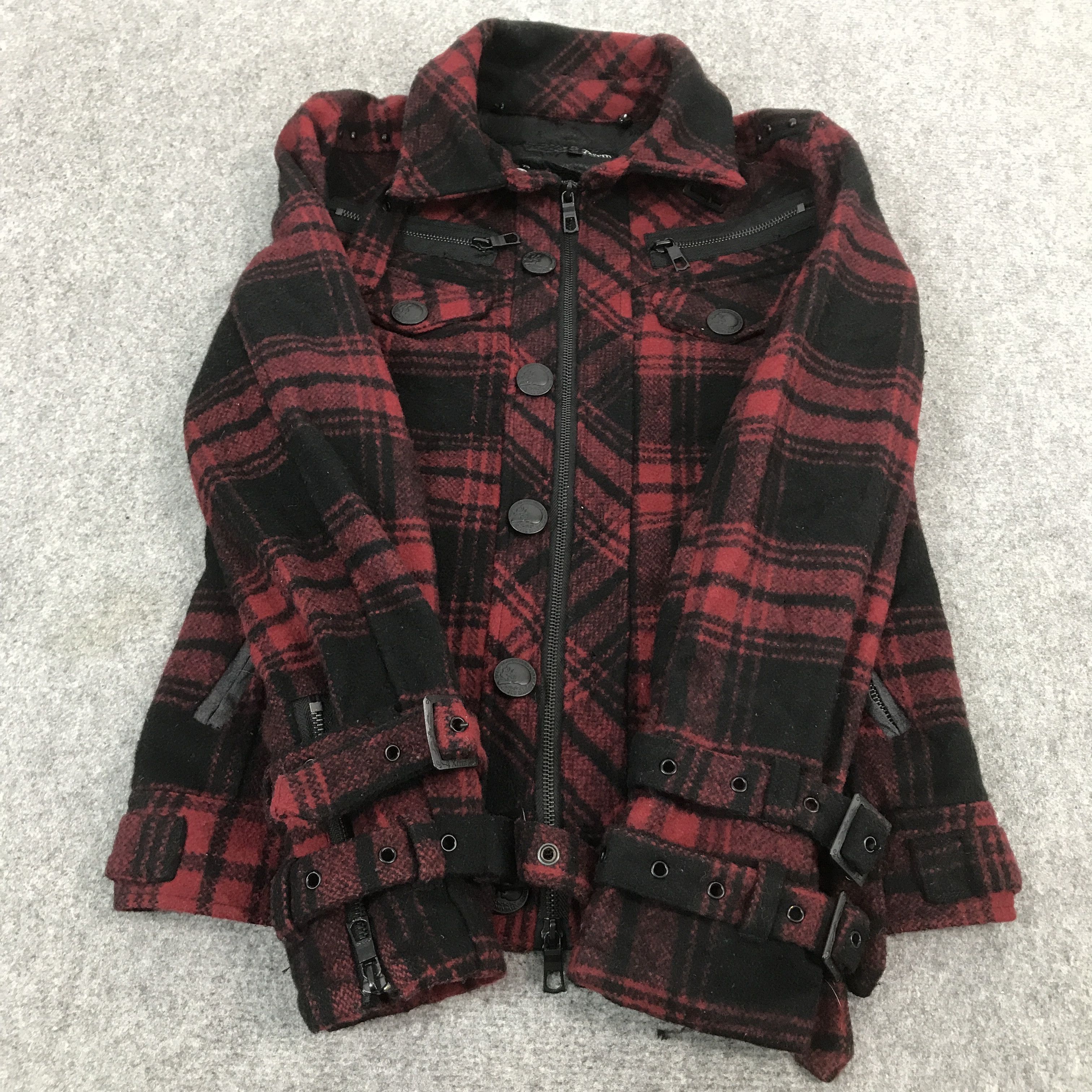 If Six Was Nine × Japanese Brand × Le Grande Bleu (L.G.B.) XFRM JAPAN WOOL BONDAGE PUNK JACKET Size US M / EU 48-50 / 2 - 8 Thumbnail