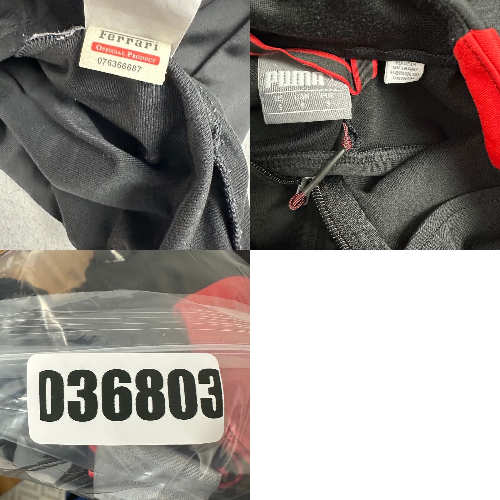 Puma Puma X Ferrari jacket Men Small Black Full Zip Pockets Racing Windbreaker Sports Shirt Size US S / EU 44-46 / 1 - 8 Thumbnail