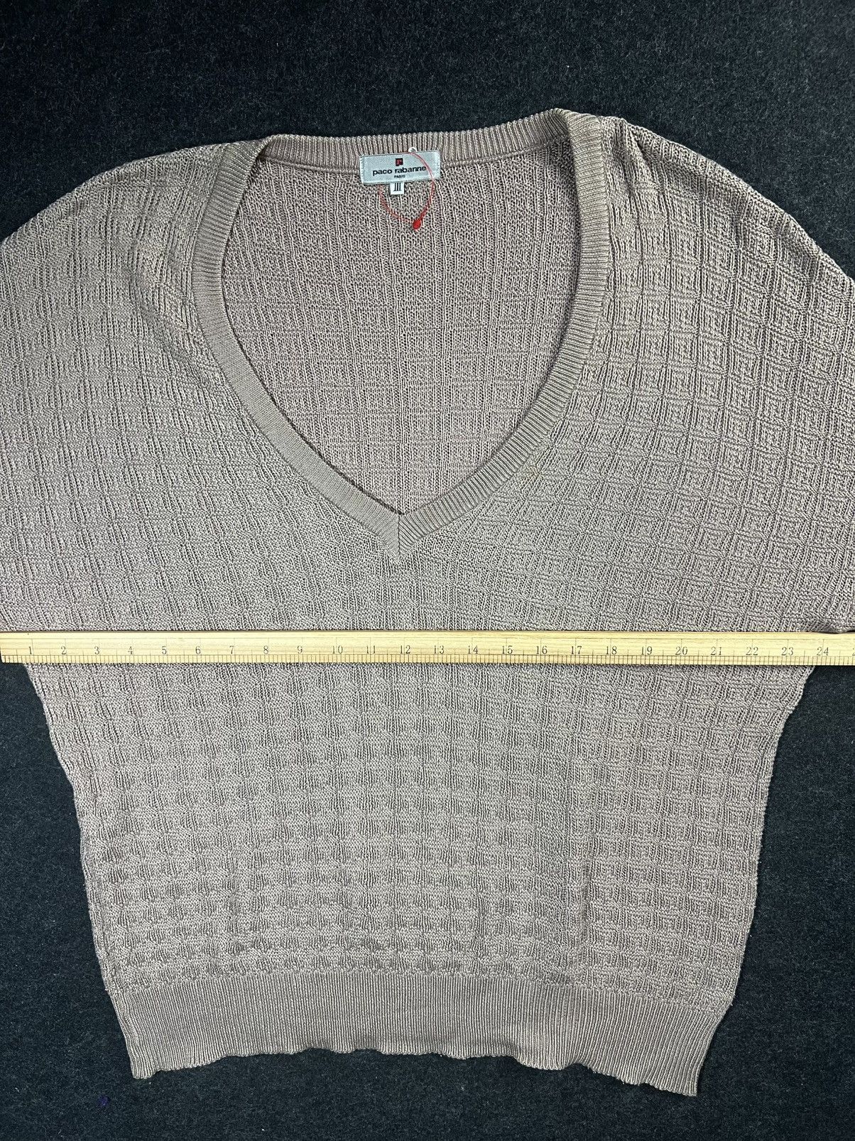 Vintage Paco Rabanne Size lll Vintage Waffle Jumper Rare Size US XL / EU 56 / 4 - 5 Thumbnail