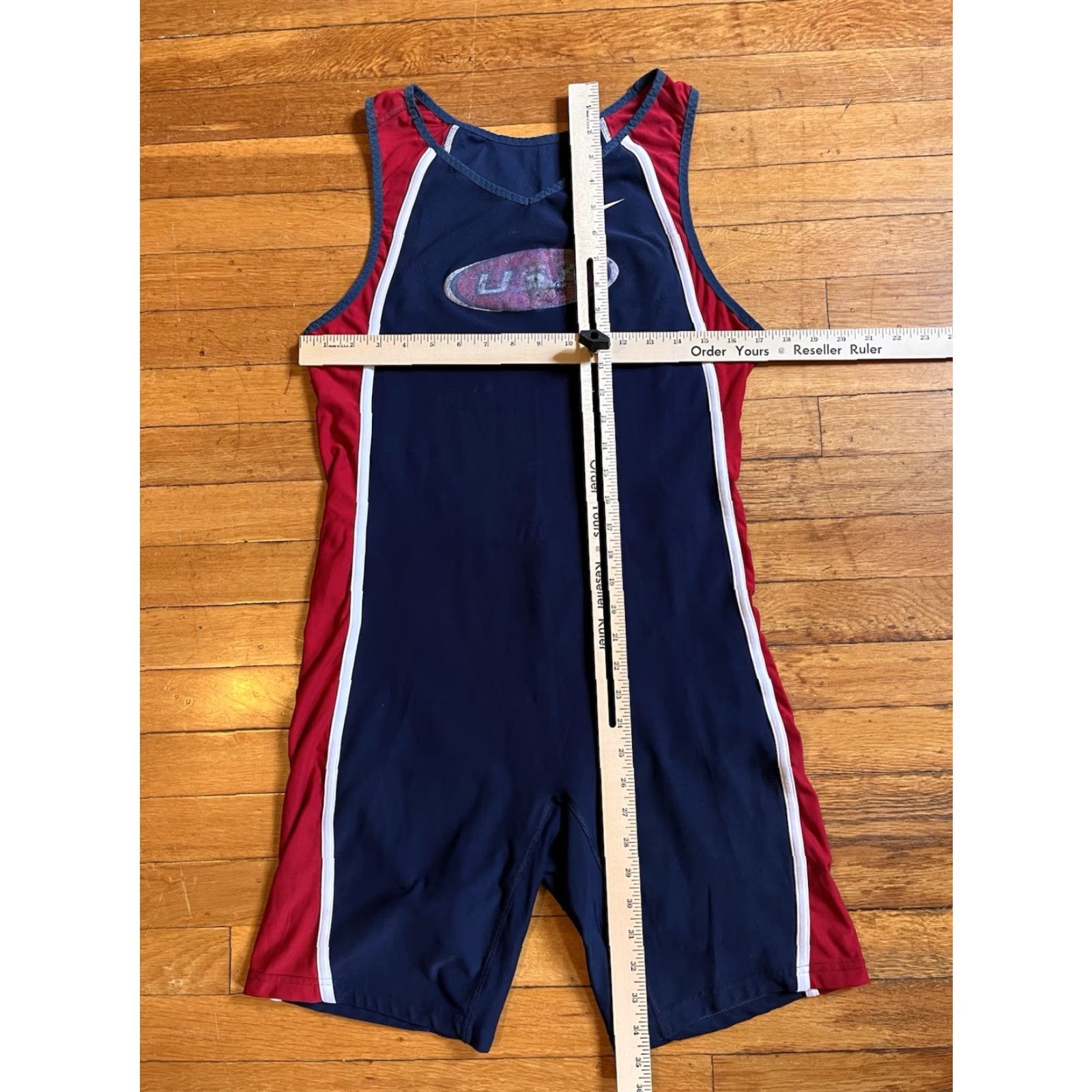 Nike VINTAGE Nike USA Olympic Team Track & Field Unisuit Singlet Mens XL Blue 90s USA Nike Singlet Tracksuit Athletic Size US 36 / EU 52 - 7 Thumbnail