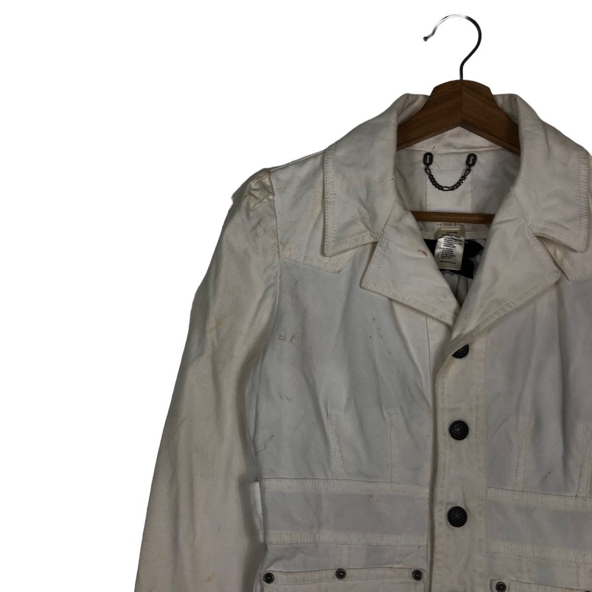 Diesel 🔥Vintage Cropped Biker Jacket Diesel Rare Lining Design Size US S / EU 44-46 / 1 - 7 Thumbnail