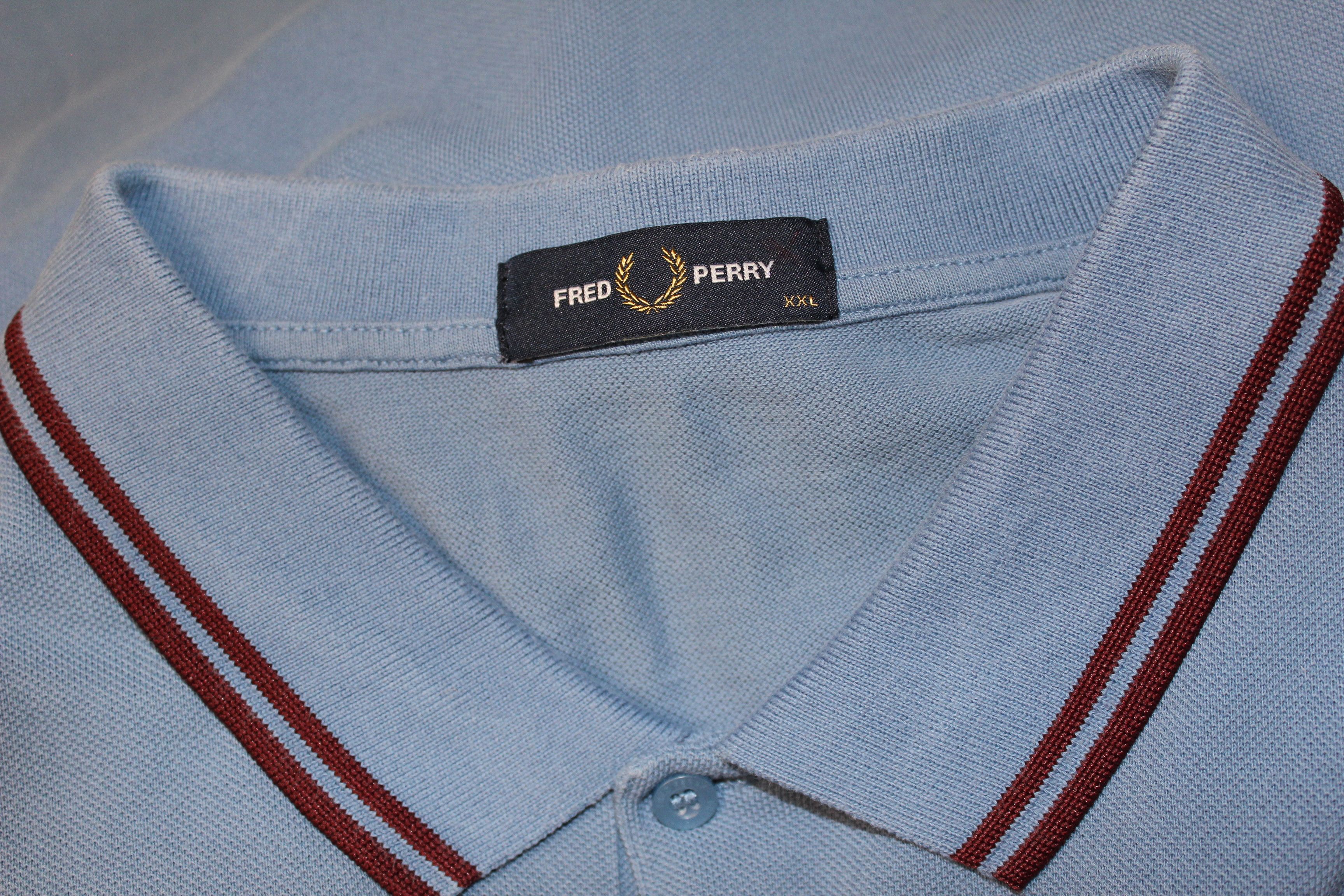 Fred Perry Fred Perry Short Sleeve Blue Polo Shirt Size US XXL / EU 58 / 5 - 7 Thumbnail