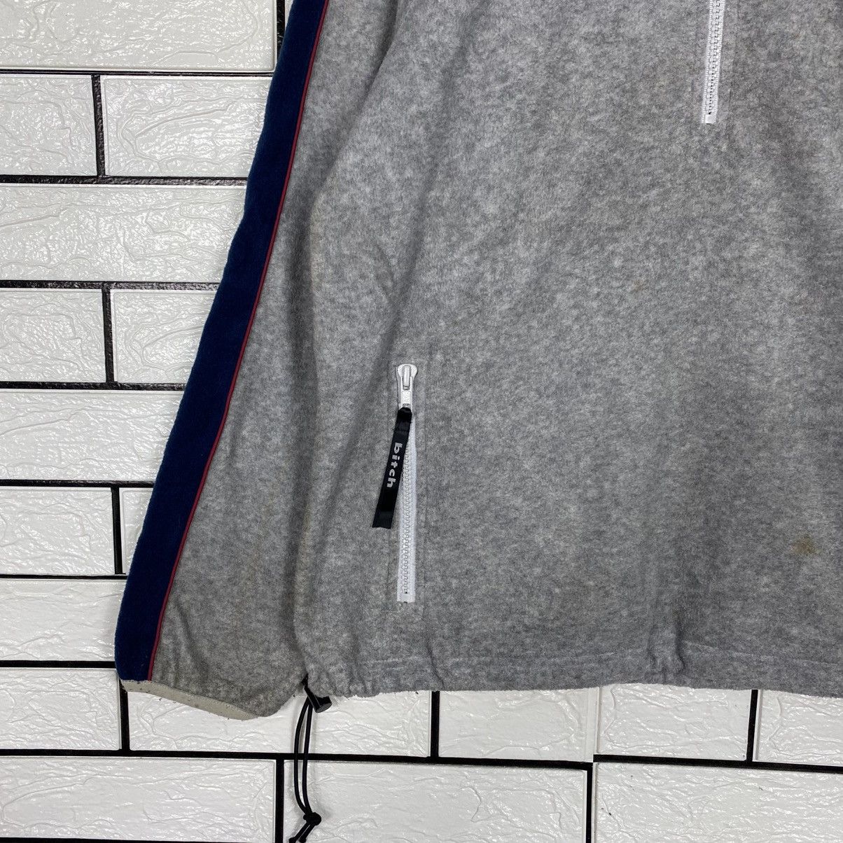 Japanese Brand Half Zipper Sweatshirt Bitch Skateboards Big Logo Size US L / EU 52-54 / 3 - 5 Thumbnail