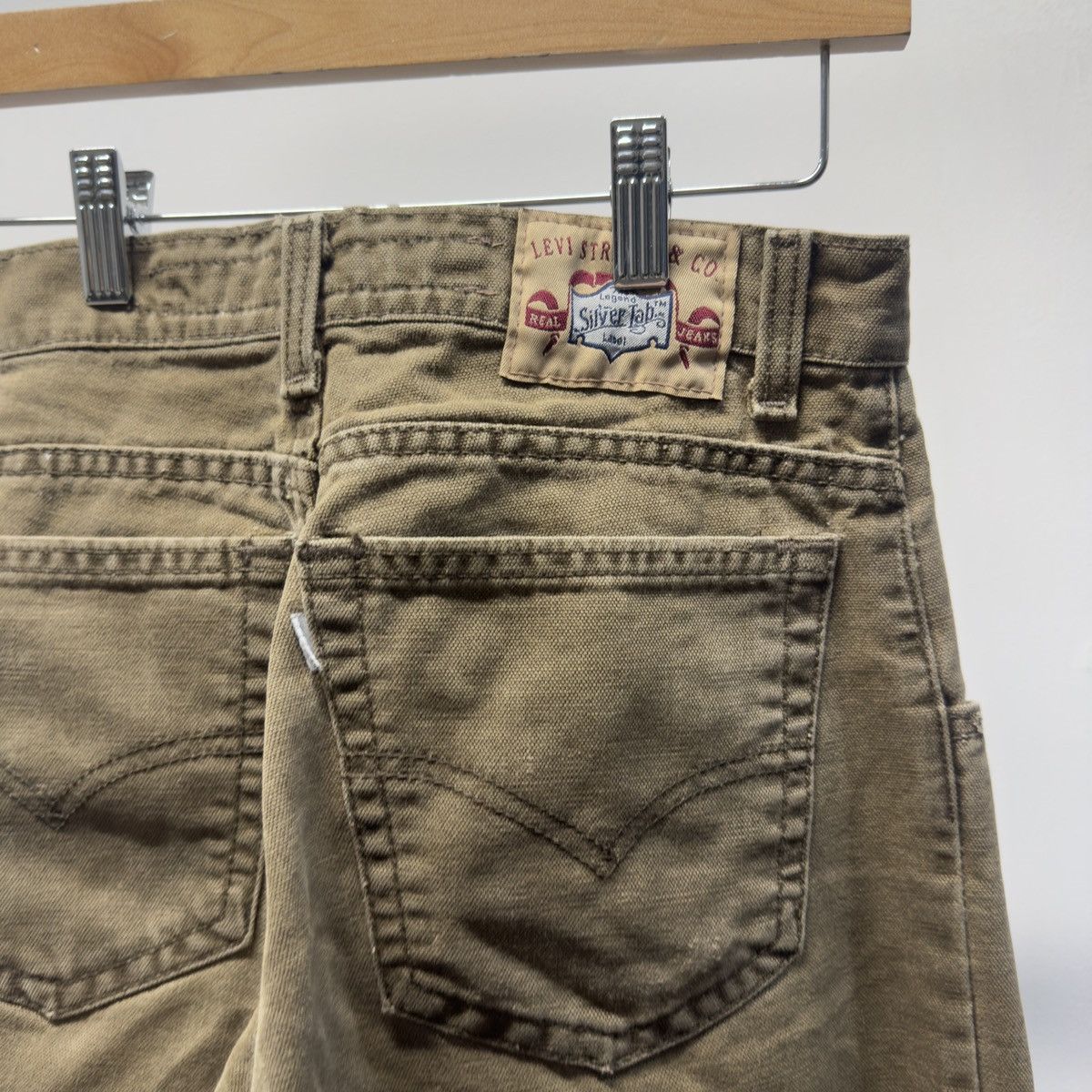 Levi's 90s Levi's Silvertab Baggy Jeans Green ERD Grunge Skater Size US 28 / EU 44 - 5 Thumbnail