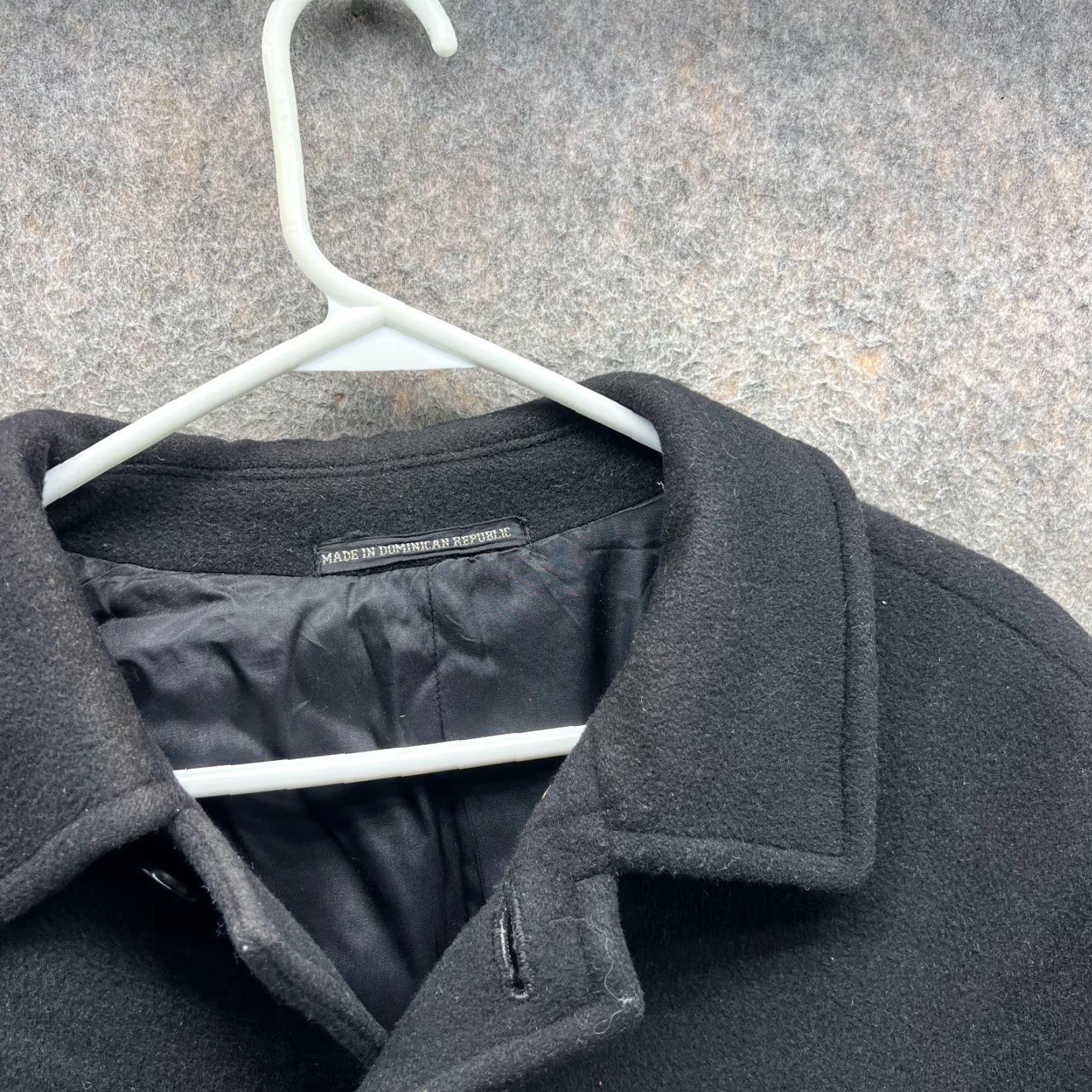 Ralph Lauren Lauren Ralph Lauren Trench Coat Mens 40 Black Wool Blend Overcoat Button Front Vintage N/A Size US XXS / EU 40 - 7 Thumbnail