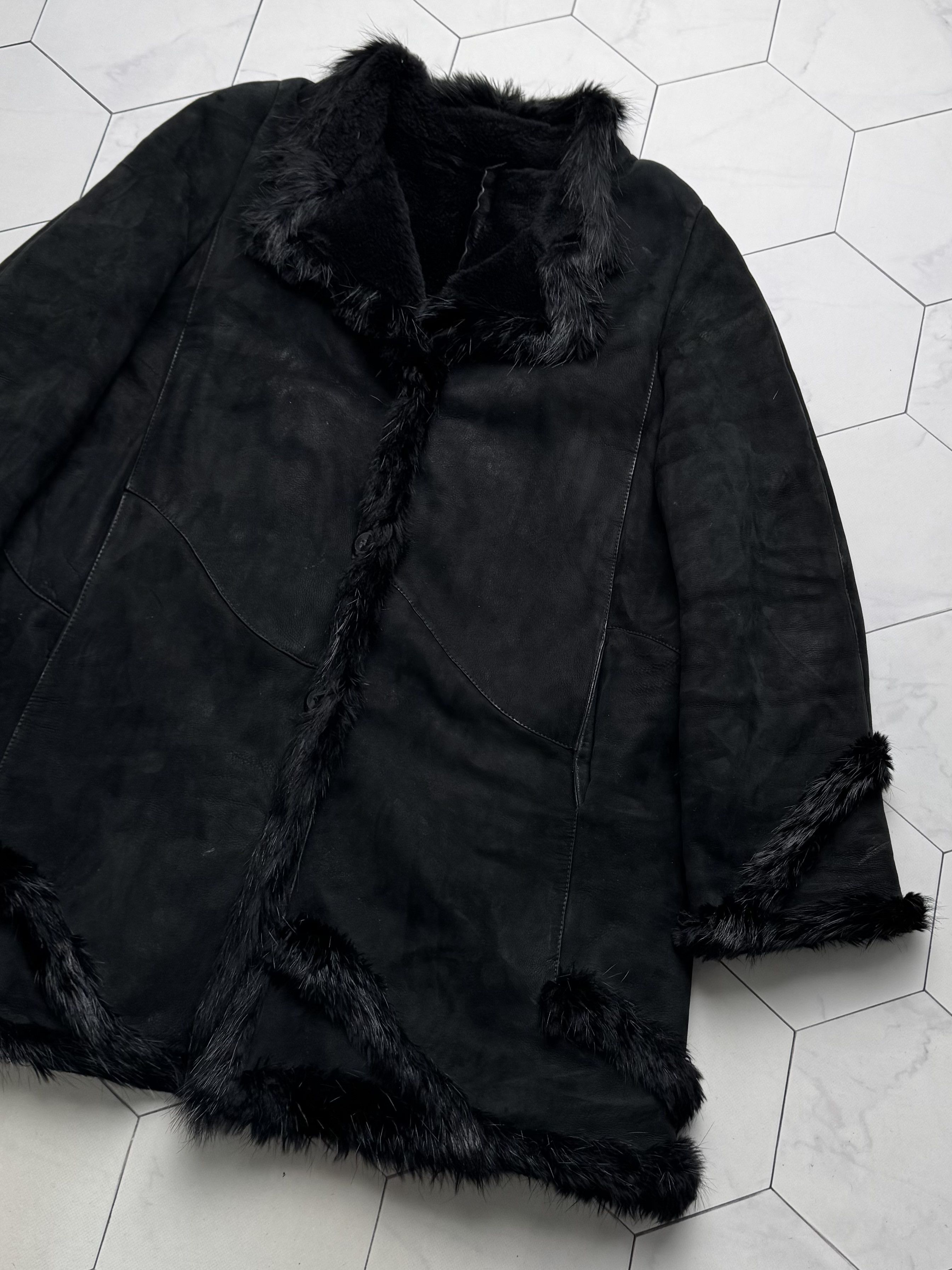 Vintage Vintage Real Shearling Coat (B550) Size L / US 10 / IT 46 - 7 Thumbnail