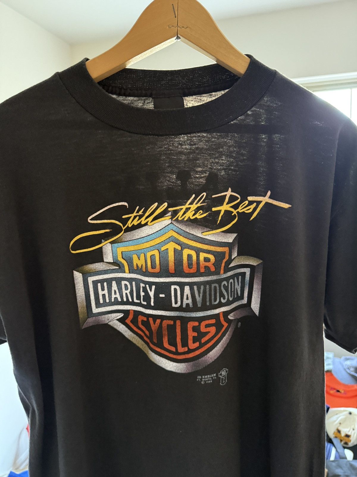 Vintage Vintage 80s 3D Emblem Harley Davidson Still the Best Tee Size US L / EU 52-54 / 3 - 9 Thumbnail