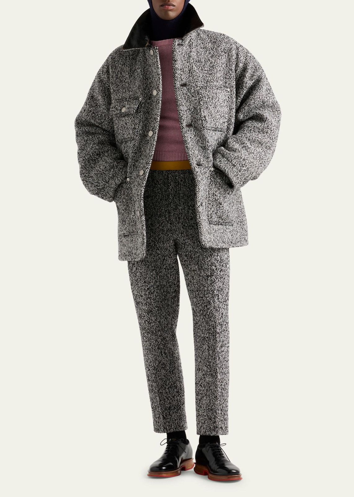 Prada 🔥$8.5K VALUE🔥 Moulin Boucle Jacket Size US L / EU 52-54 / 3 - 2 Thumbnail