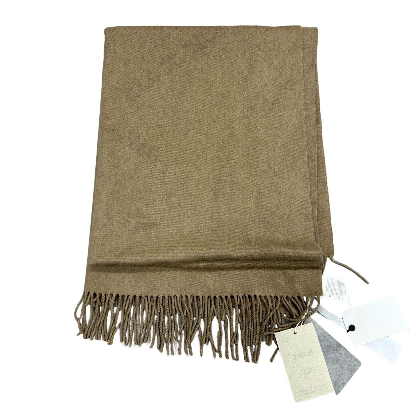 Max Mara MaxMara Logo Embroidered Fringe Scarf ONE SIZE Size ONE SIZE - 1 Thumbnail