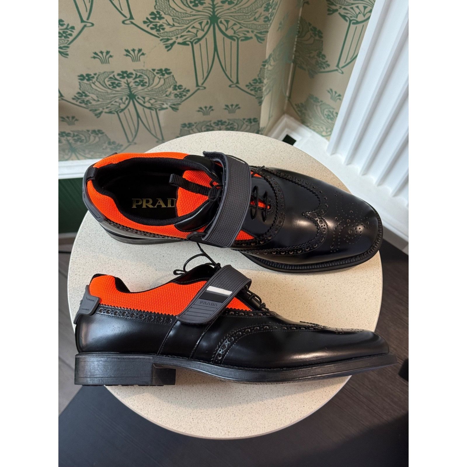 Prada Prada Runway Hybrid Leather Derby Wingtip Oxfords Sneakers Size US 10.5 / EU 43-44 - 15 Thumbnail