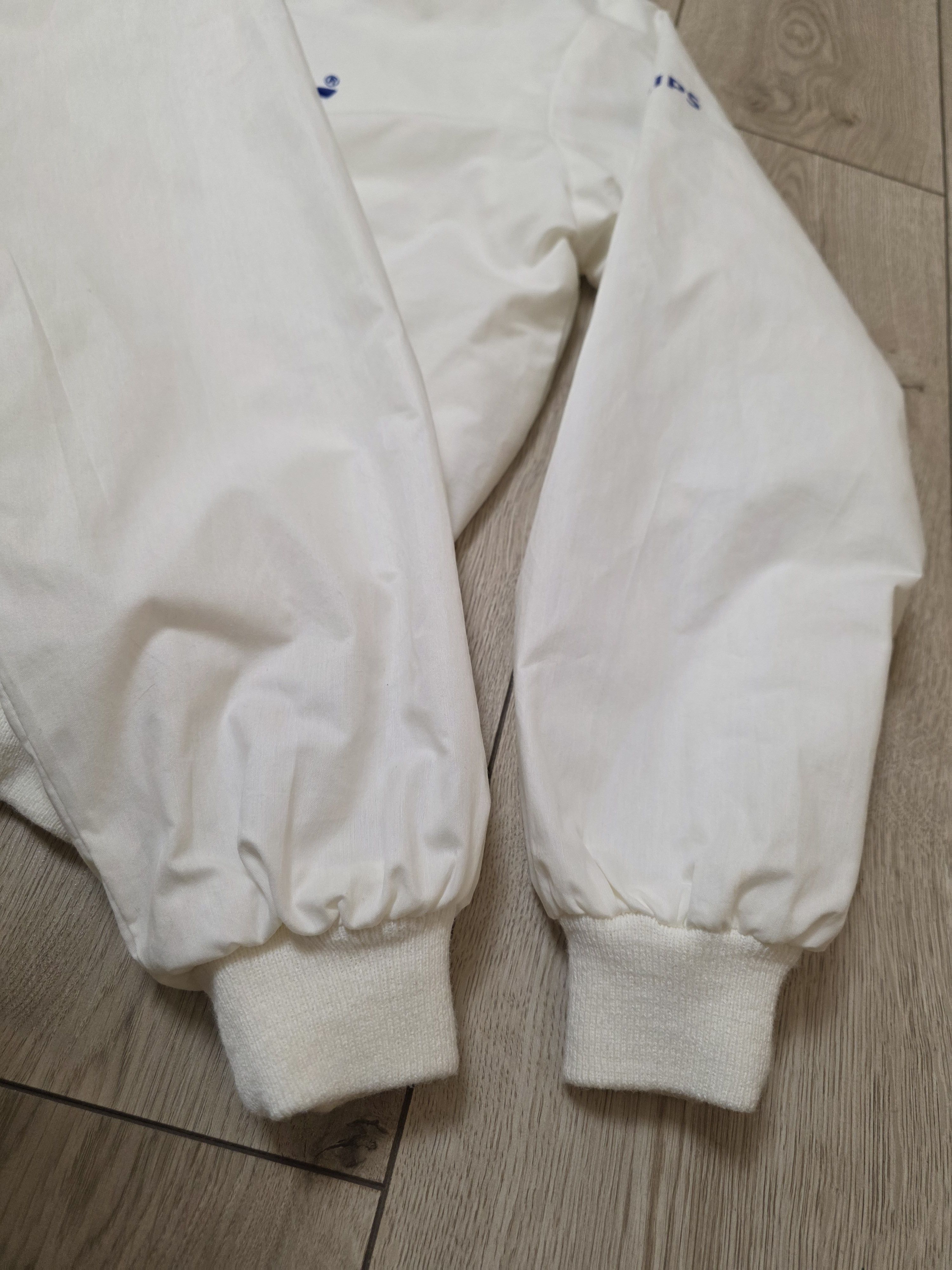 Adidas ADIDAS VINTAGE JACKET WHITE Y2K 90s SOCCER TRAINING JACKET Size US L / EU 52-54 / 3 - 5 Thumbnail