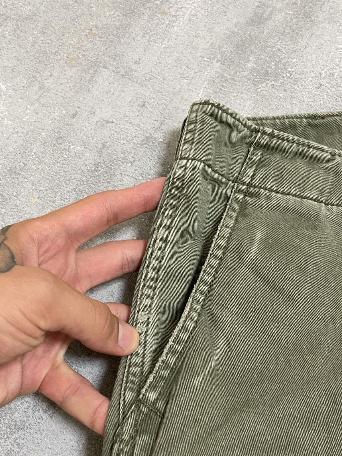 Denim & Supply Ralph Lauren Denim & Supply Ralph Lauren Green Washed Distressed Shorts Size US 30 / EU 46 - 13 Thumbnail