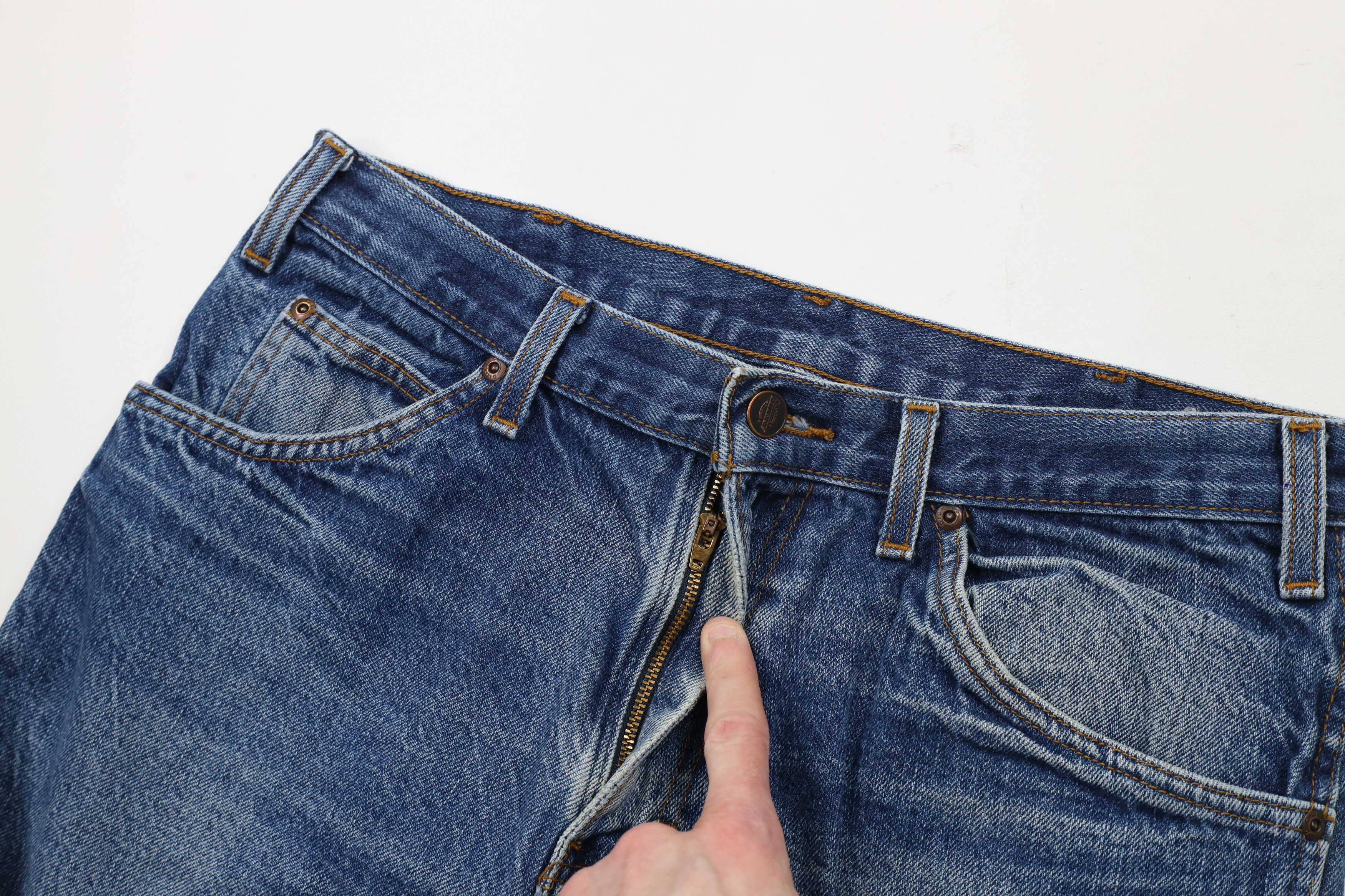 Dickies × Vintage Vintage Y2K Dickies Spell Out Straight Leg Denim Jeans Blue Size US 32 / EU 48 - 6 Thumbnail