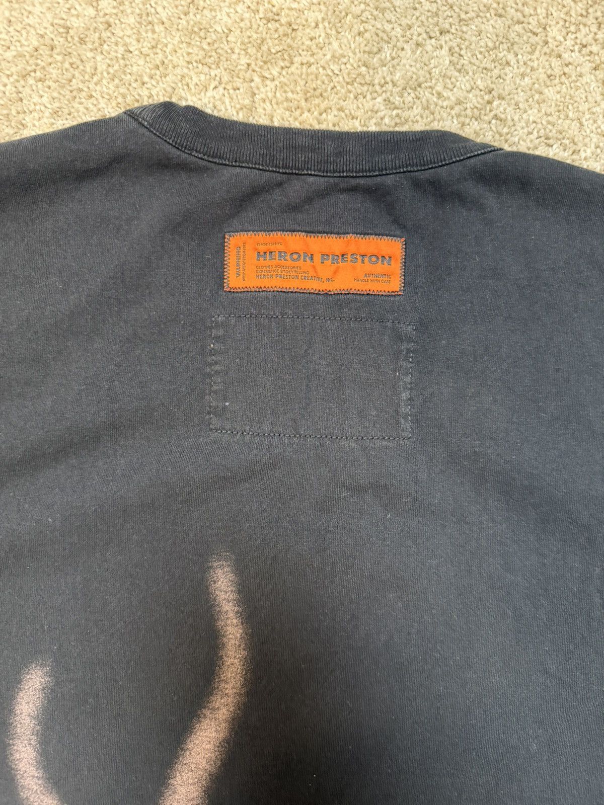 Heron Preston Heron Preston Law Flames T-Shirt Size US XXL / EU 58 / 5 - 5 Thumbnail