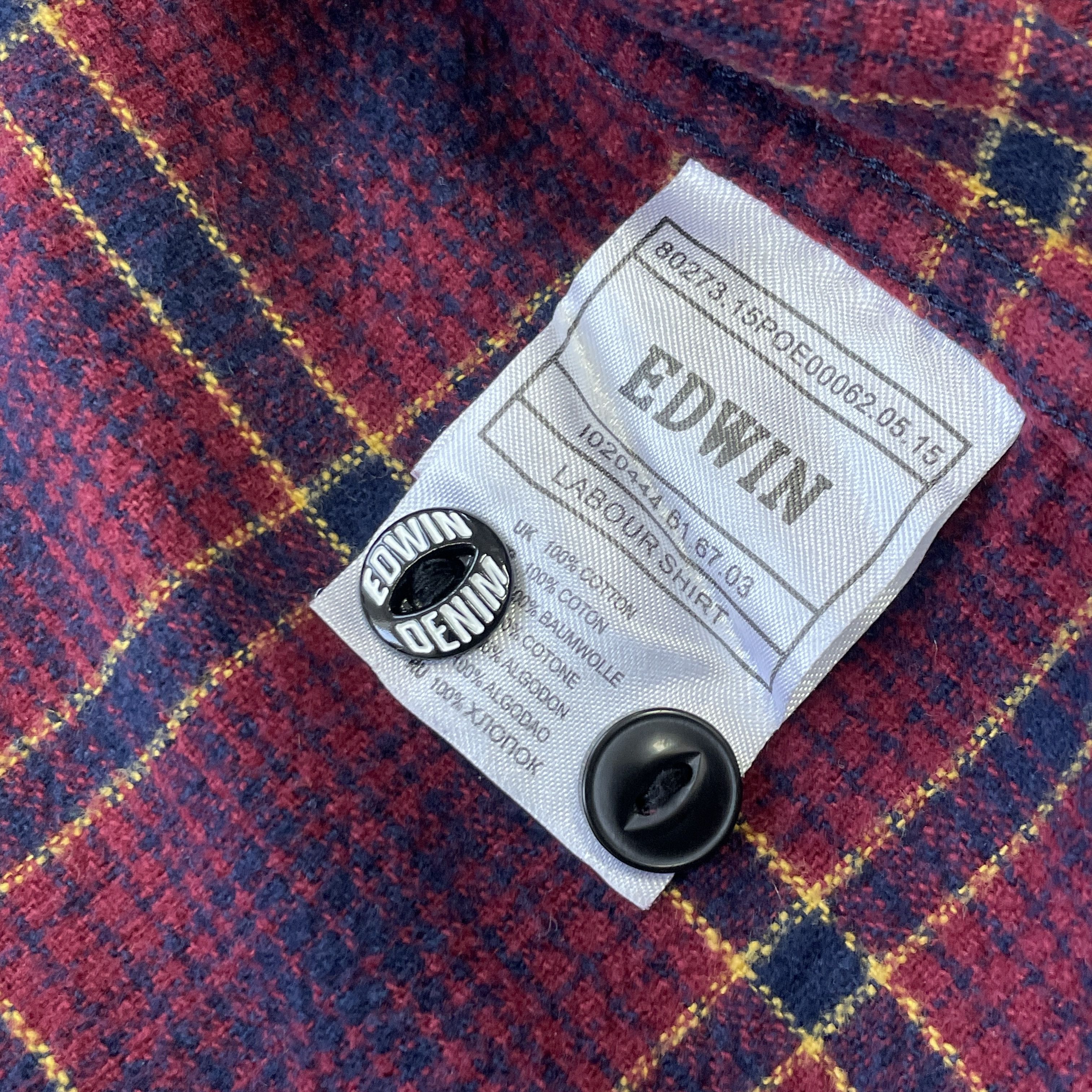 Edwin Edwin Labour Button Shirt Size M Size US M / EU 48-50 / 2 - 14 Thumbnail