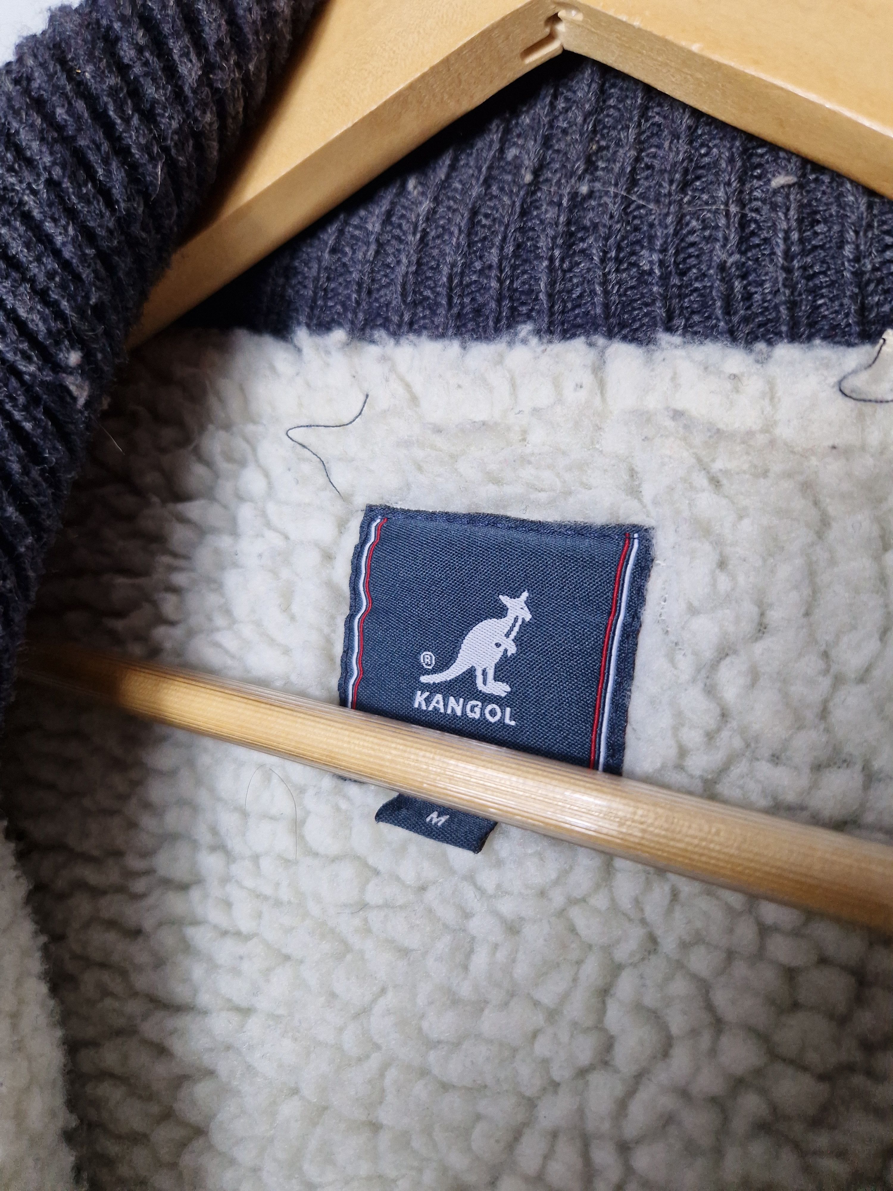 Kangol × Vintage Kangol sherpa fur y2k vintage sweatshirt Size US M / EU 48-50 / 2 - 6 Thumbnail