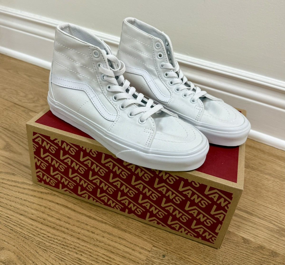 Vans Vans Sk8-Hi Tapered Canvas True White Size US 6 / IT 36 - 1 Thumbnail