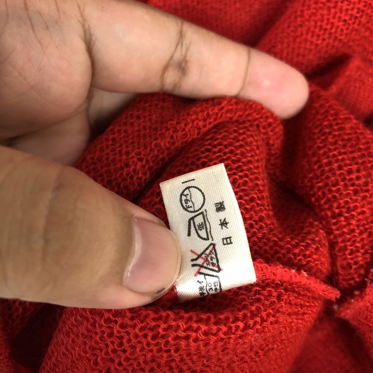 Vintage Boorges Red japan vintage Cardigan Knitwear #A778 Size US M / EU 48-50 / 2 - 11 Thumbnail