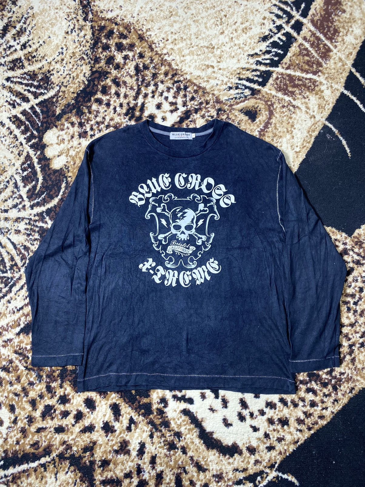 image of Archival Clothing x Vintage Blue Cross Bristol California X-Treams Longsleeve Summer in Black (Size