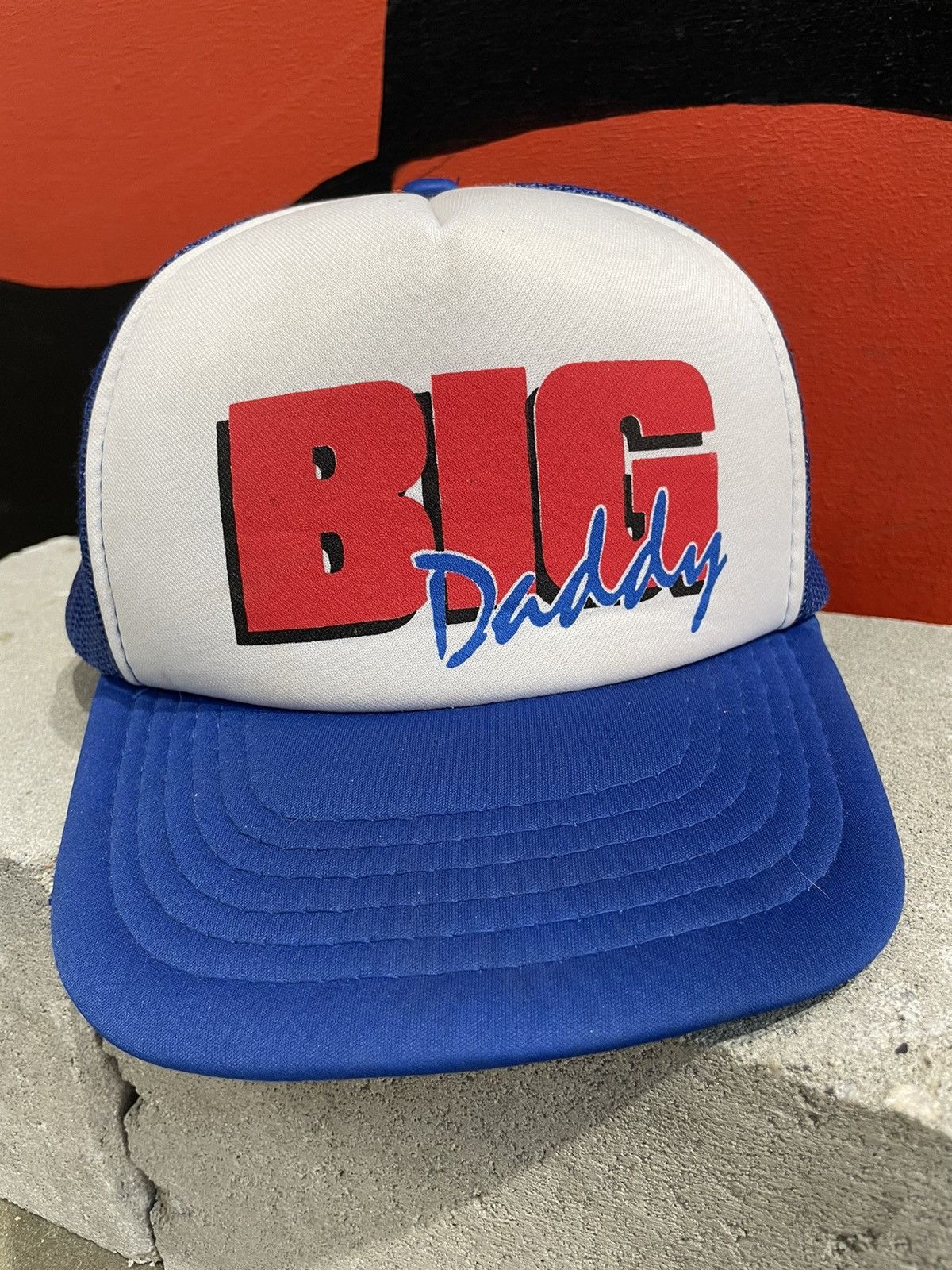 image of Made In Canada x Trucker Hat Big Daddy Vintage Trucker Mesh Hat in Blue, Men's