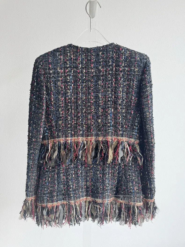 Chanel Chanel Metropolitan series mixed colour tassel tweed coat Size XXS / US 00 / IT 34 - 3 Thumbnail