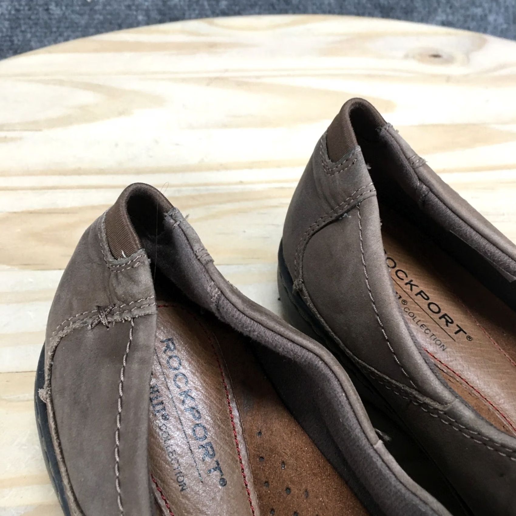 Rockport Rockport Cobb Hill Loafer Womens 6.5M Brown Penfield Paulette Nubuck CG8932 Casual Shoes Ladies Brown Footwear Size US 7 / IT 37 - 4 Thumbnail