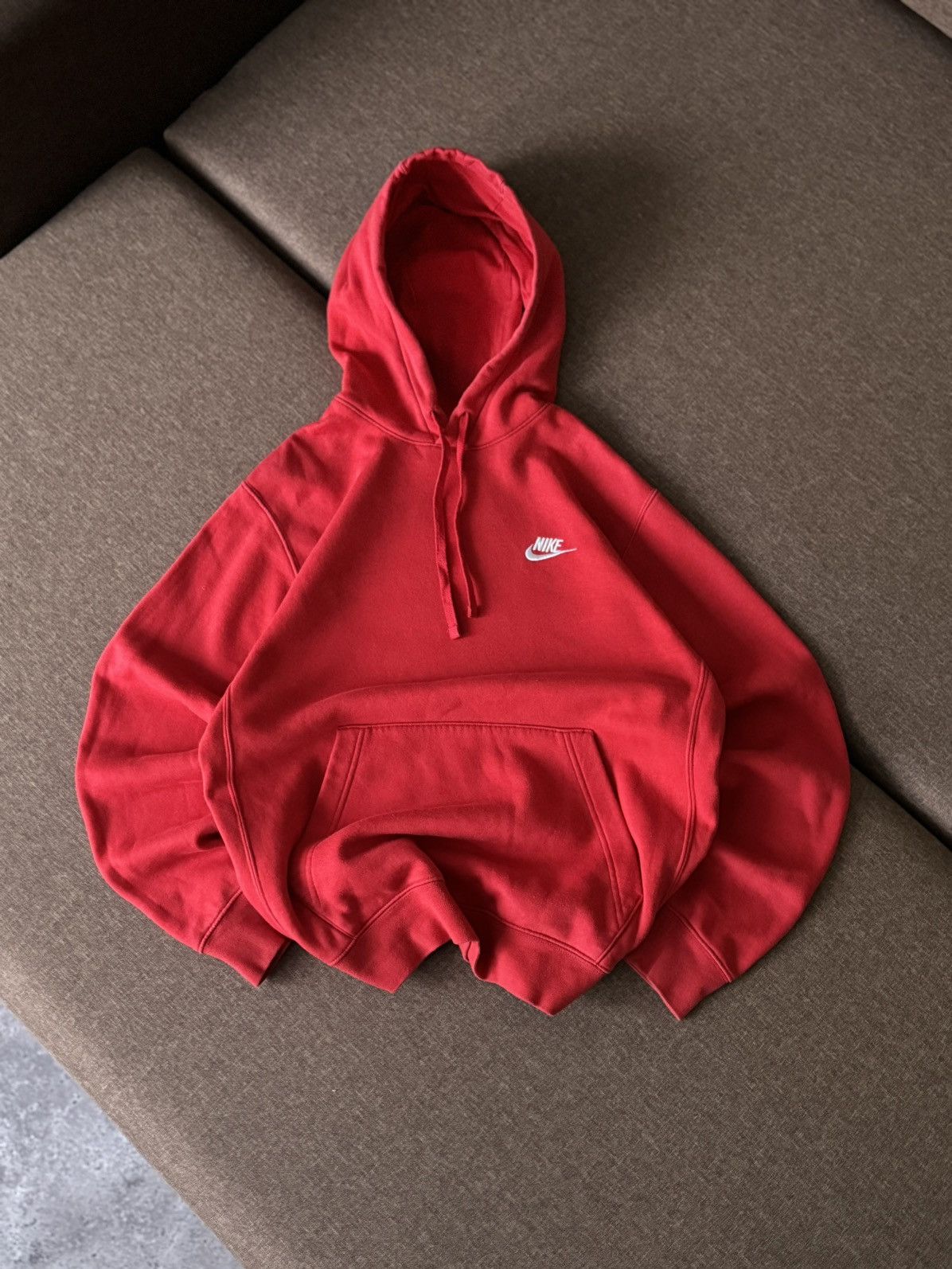 Nike × Vintage Nike basic oversized Y2K Vintage style hoodie Size US S / EU 44-46 / 1 - 3 Thumbnail