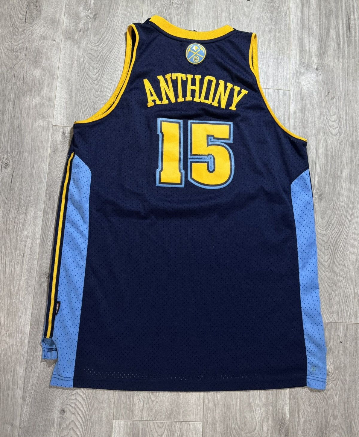 NBA × Reebok × Vintage Carmelo Anthony Denver Nuggets Jersey Swingman Alt NBA Blue Size US XL / EU 56 / 4 - 2 Thumbnail