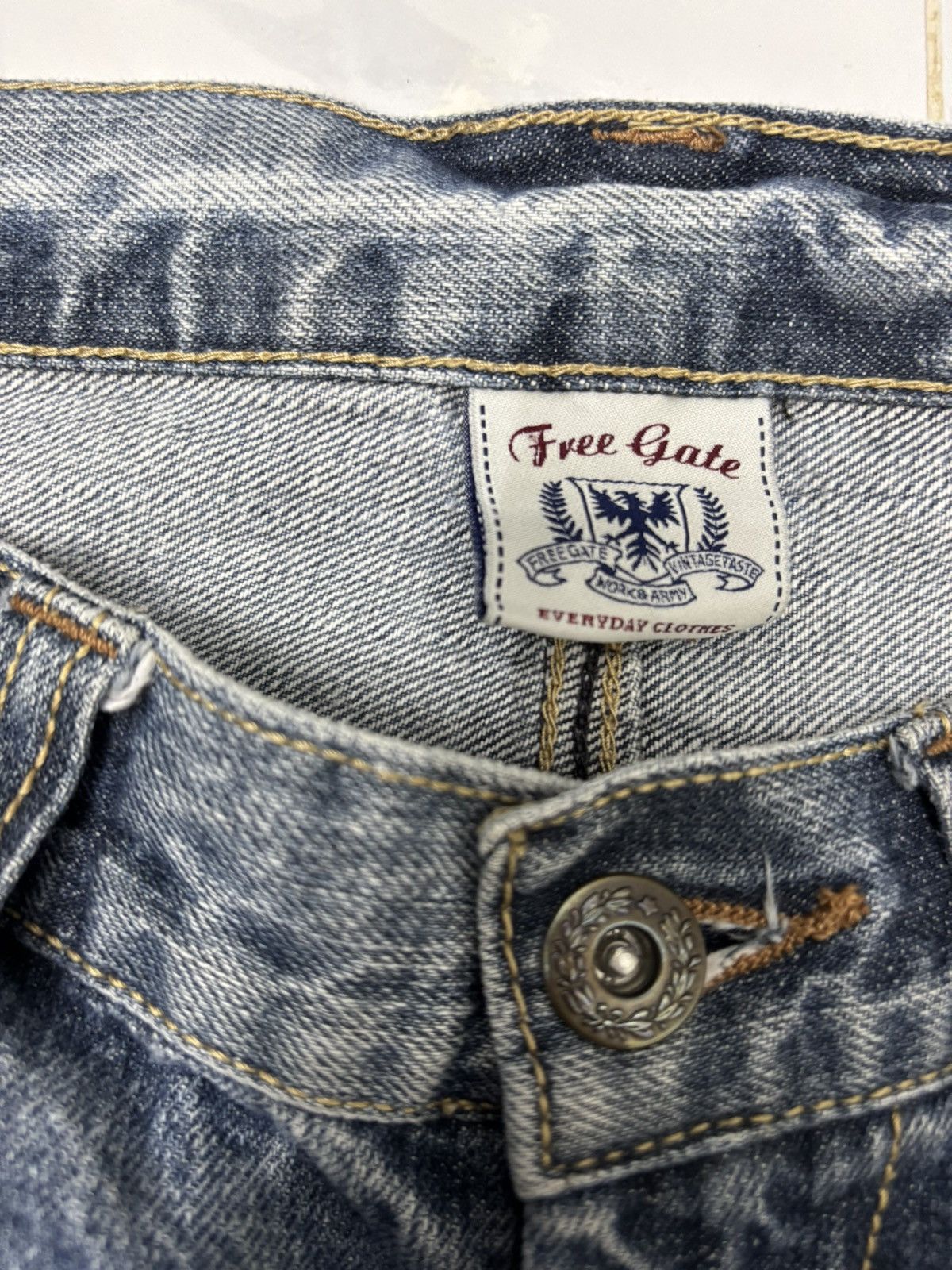 Japanese Brand × Kapital Vintage Double Knee Jeans Multi Pocket Free Gate Distressed Size US 30 / EU 46 - 9 Thumbnail