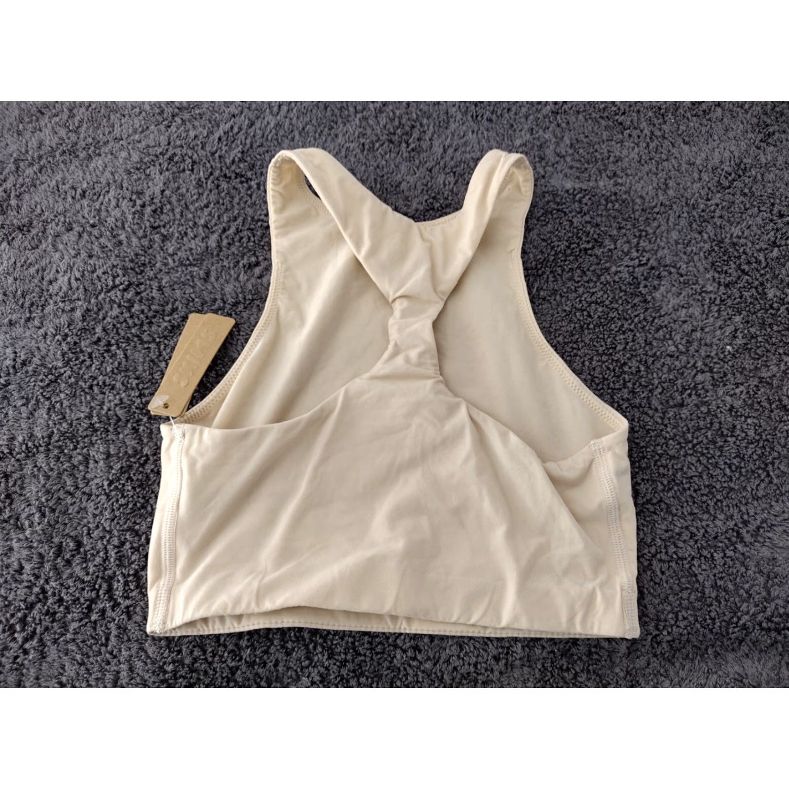 SKIMS SKIMS Oxide Fits Everybody Halter Back Bra Seamless Sand XXS BR-HNK-0657 Size ONE SIZE - 2 Thumbnail