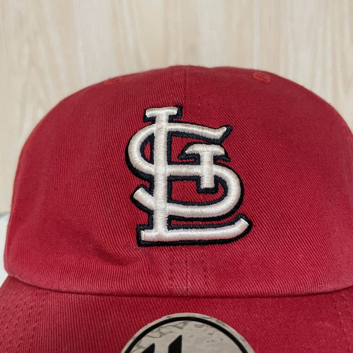 47 × 47 Brand × MLB St. Louis Cardinals ‘47 Brand Clean Up Red Adjustable Hat Size ONE SIZE - 2 Thumbnail