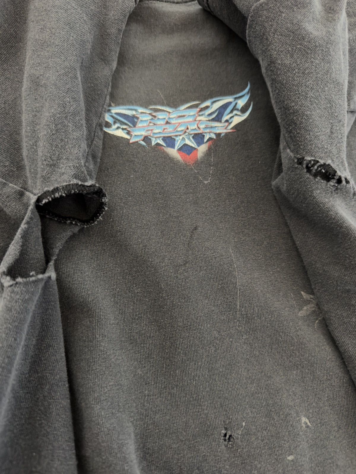 Vintage Vintage Distressed 2000s Faded WCC Erd Biker Cross Band Tee Size US XL / EU 56 / 4 - 8 Thumbnail