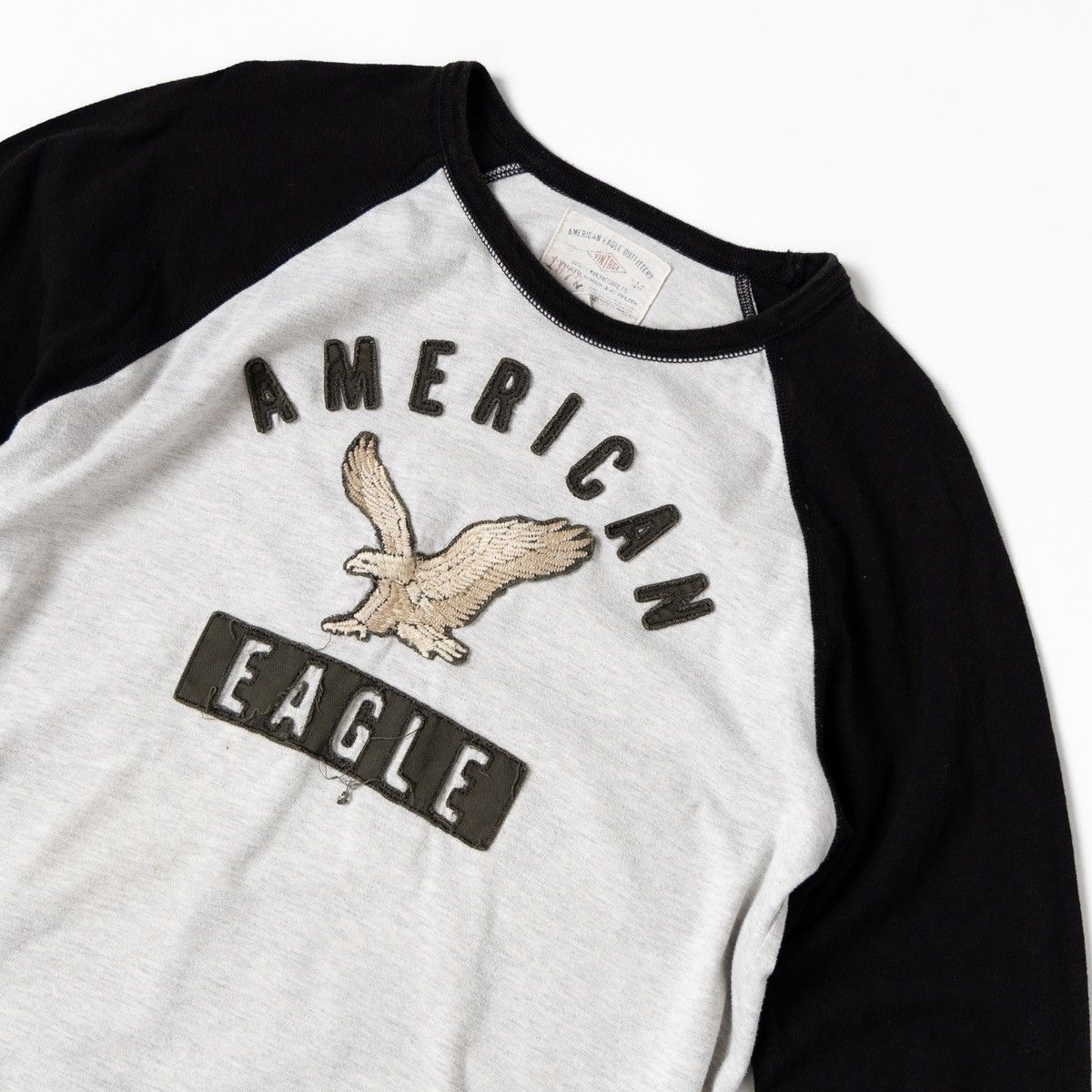 American Eagle Outfitters American Eagle Long Sleeve Shirt Logo Eagle Graphic Raglan Size US L / EU 52-54 / 3 - 3 Thumbnail