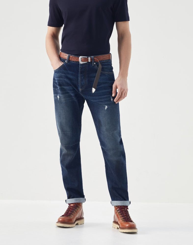 Brunello Cucinelli o1w1db10924 Denim Pants in Open Blue Size US 36 / EU 52 - 1 Preview