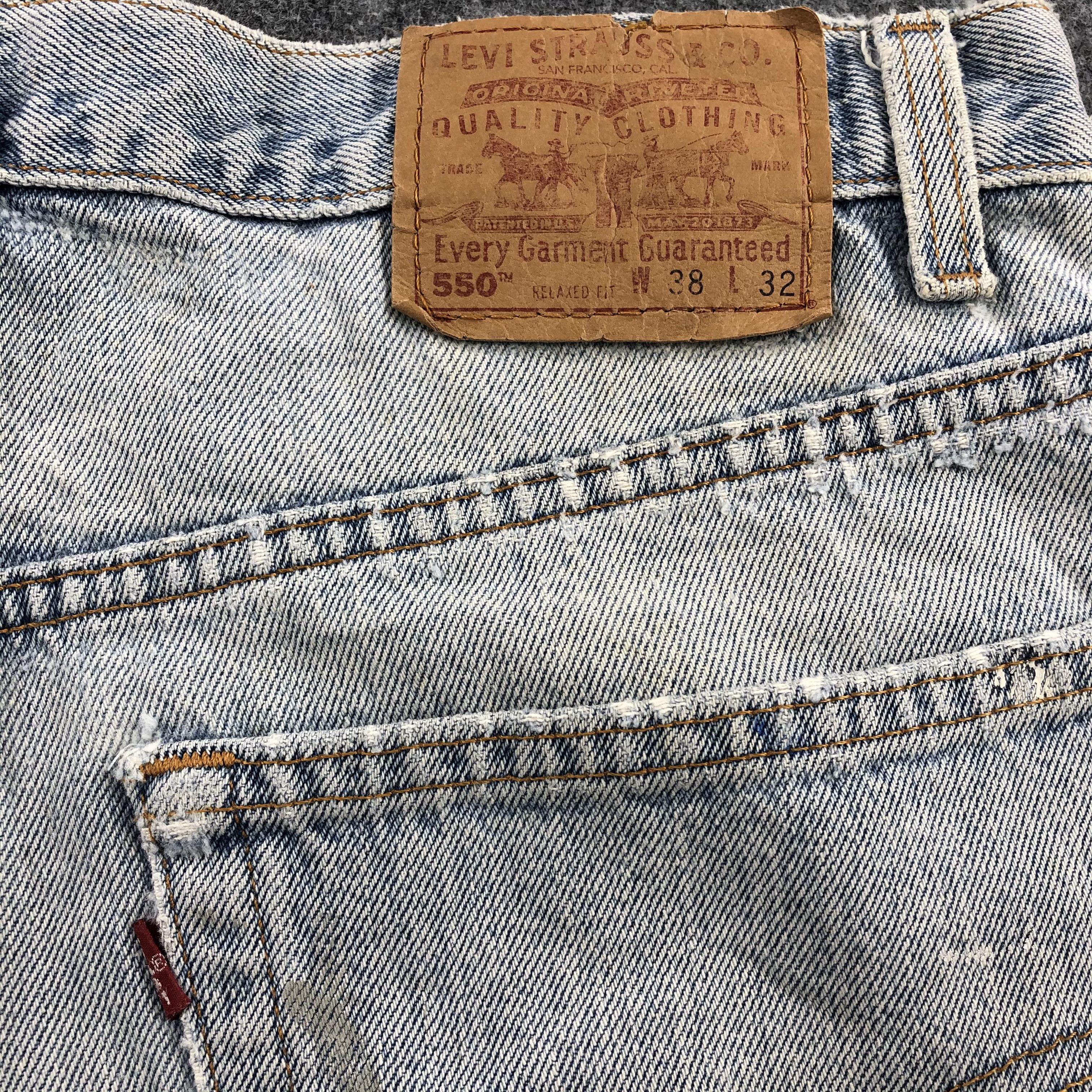 Levi's × Vintage Vintage 90s Light Wash Levis 550 Jeans-JM1189 Size US 36 / EU 52 - 6 Thumbnail