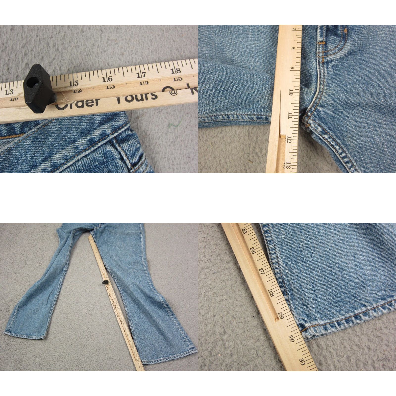 Gap VINTAGE GAP Jeans Womens 14R Blue Bootcut Y2K Wide Leg Denim Light Wash 90s Womens Jeans Gap 1969 Bootcut Regular Womens Jeans Blue 14R Size 36" / US 14 / IT 50 - 8 Thumbnail