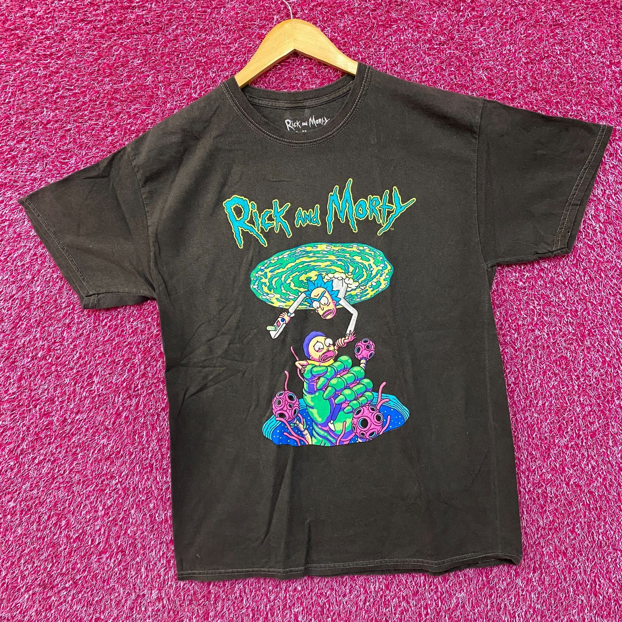 Cartoon Network Adult Swim Rick & Morty Portal Pitfall Graphic Design T-Shir Size US M / EU 48-50 / 2 - 3 Thumbnail