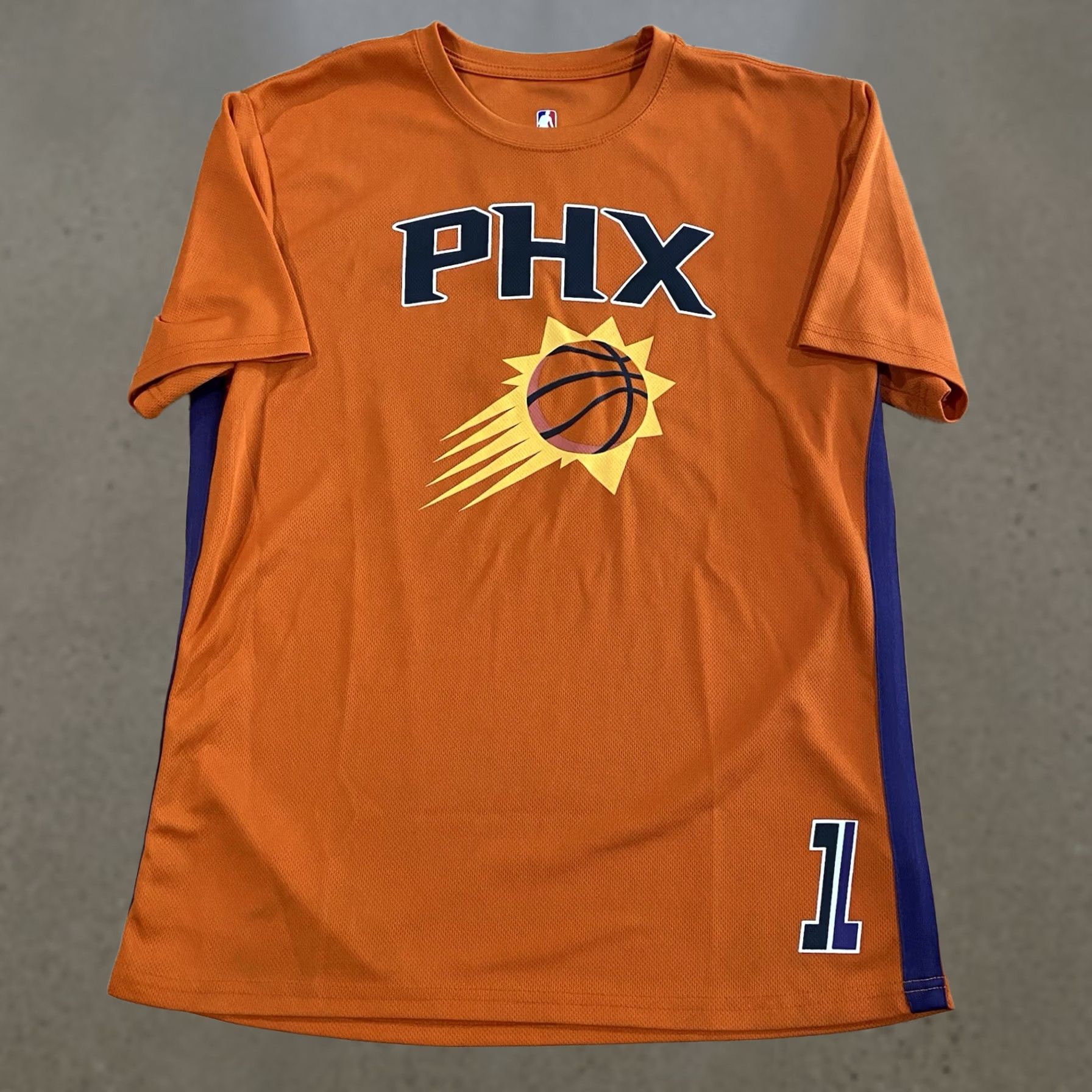 Vintage Casual Phoenix Suns Jersey Shirt L Men Orange Crew Neck Short Sleeve Graphic Print T-Shirt Size US L / EU 52-54 / 3 - 1 Thumbnail